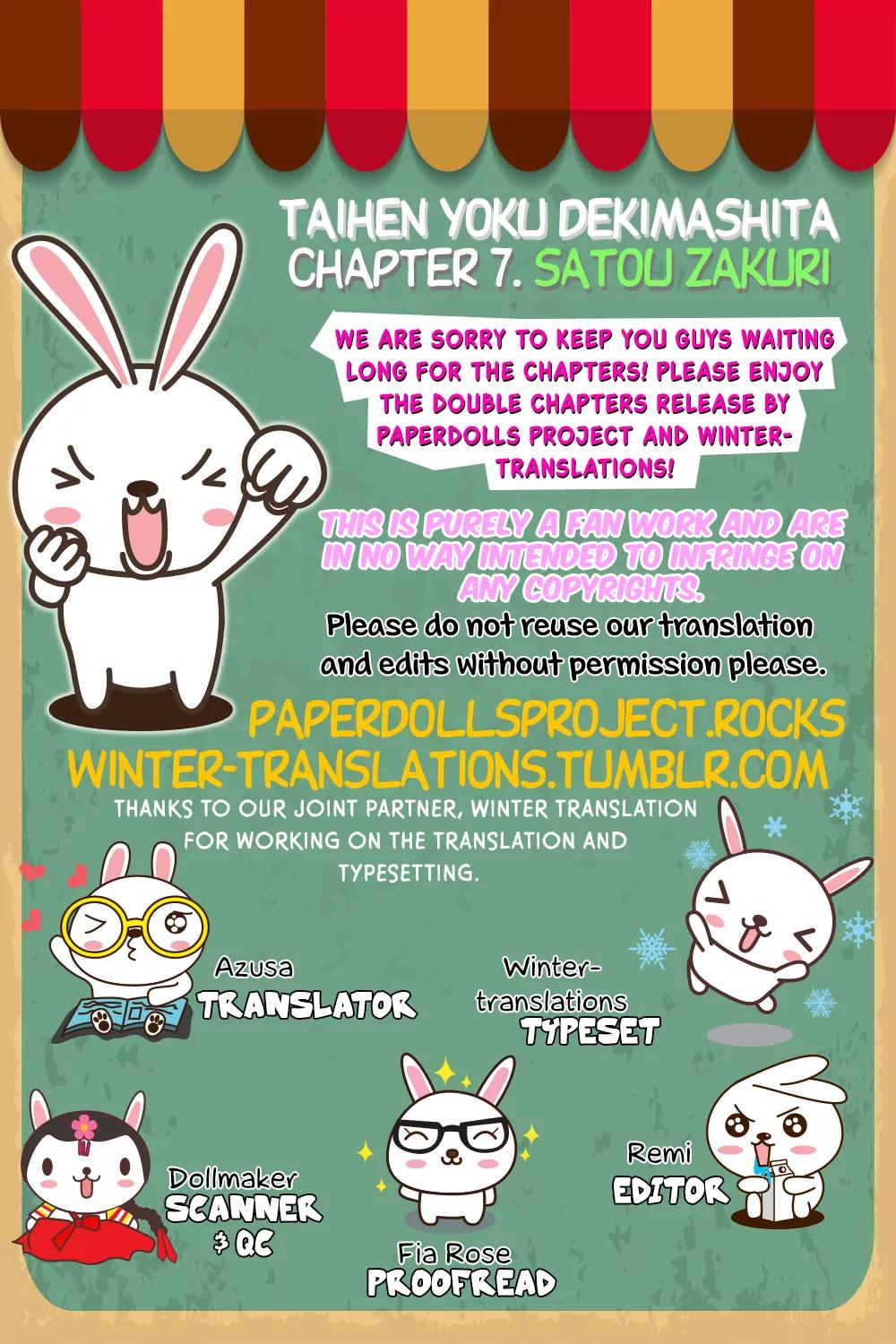 Taihen Yoku Dekimashita. Chapter 7 page 2 - Chapter 7