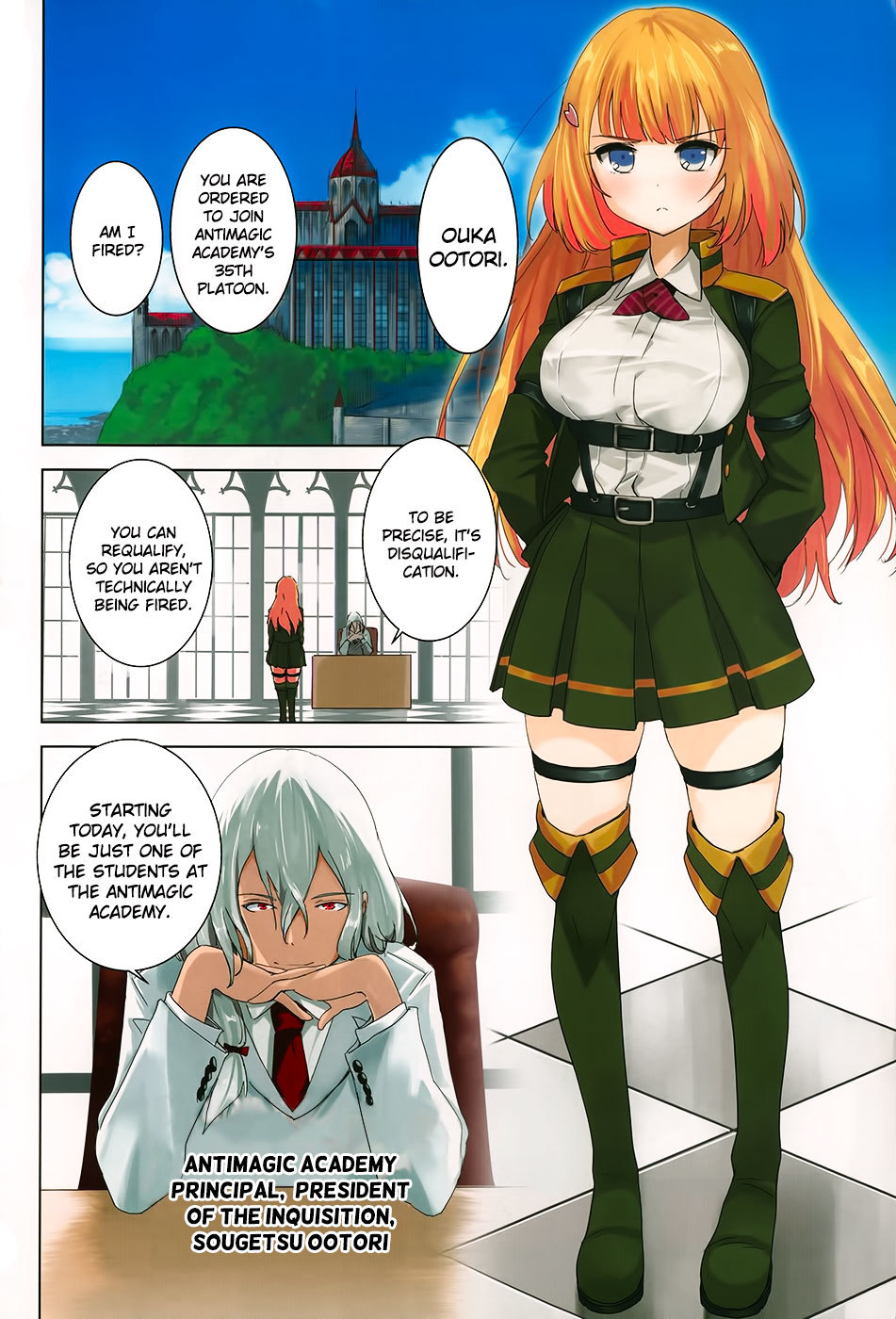 Taimadou Gakuen 35 Shiken Shoutai Chapter 1 page 4 - Chapter 1: Problem Children, Assemble!