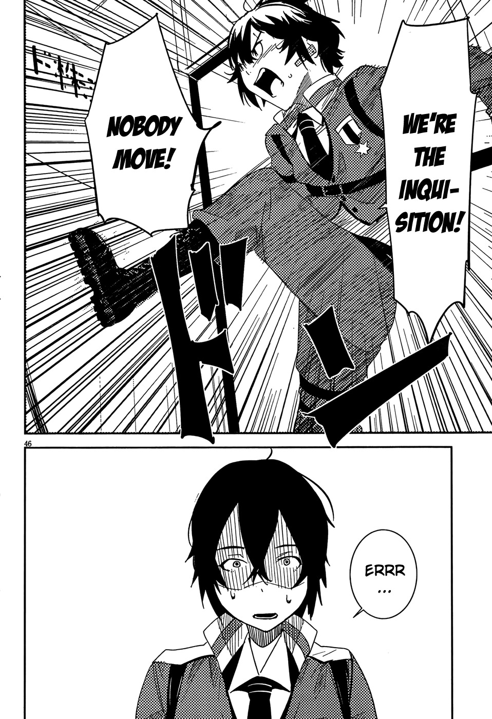 Taimadou Gakuen 35 Shiken Shoutai Chapter 1 page 48 - Chapter 1: Problem Children, Assemble!