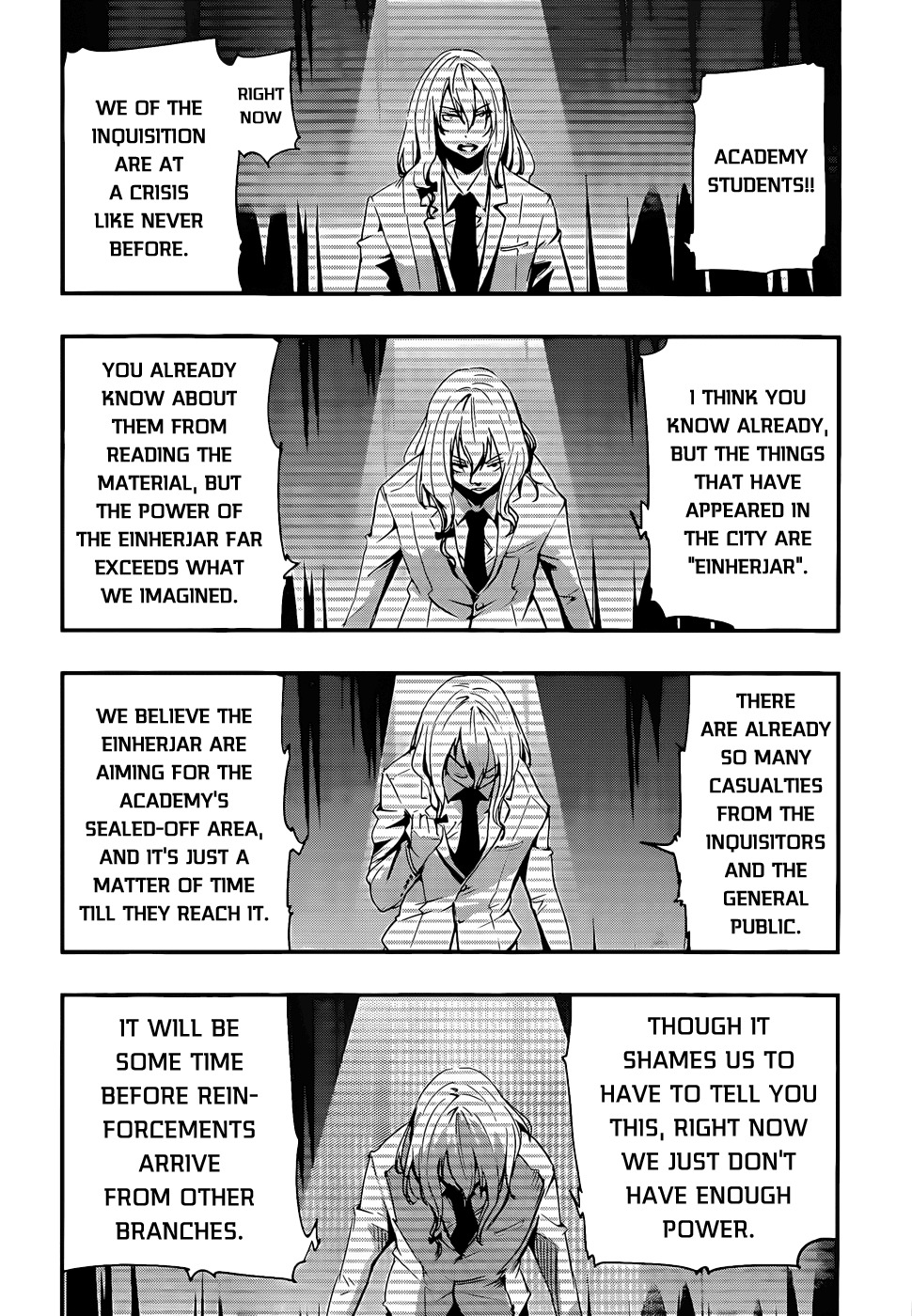 Taimadou Gakuen 35 Shiken Shoutai Chapter 10 page 14 - Chapter 10: Call of Heroes (Part 2)