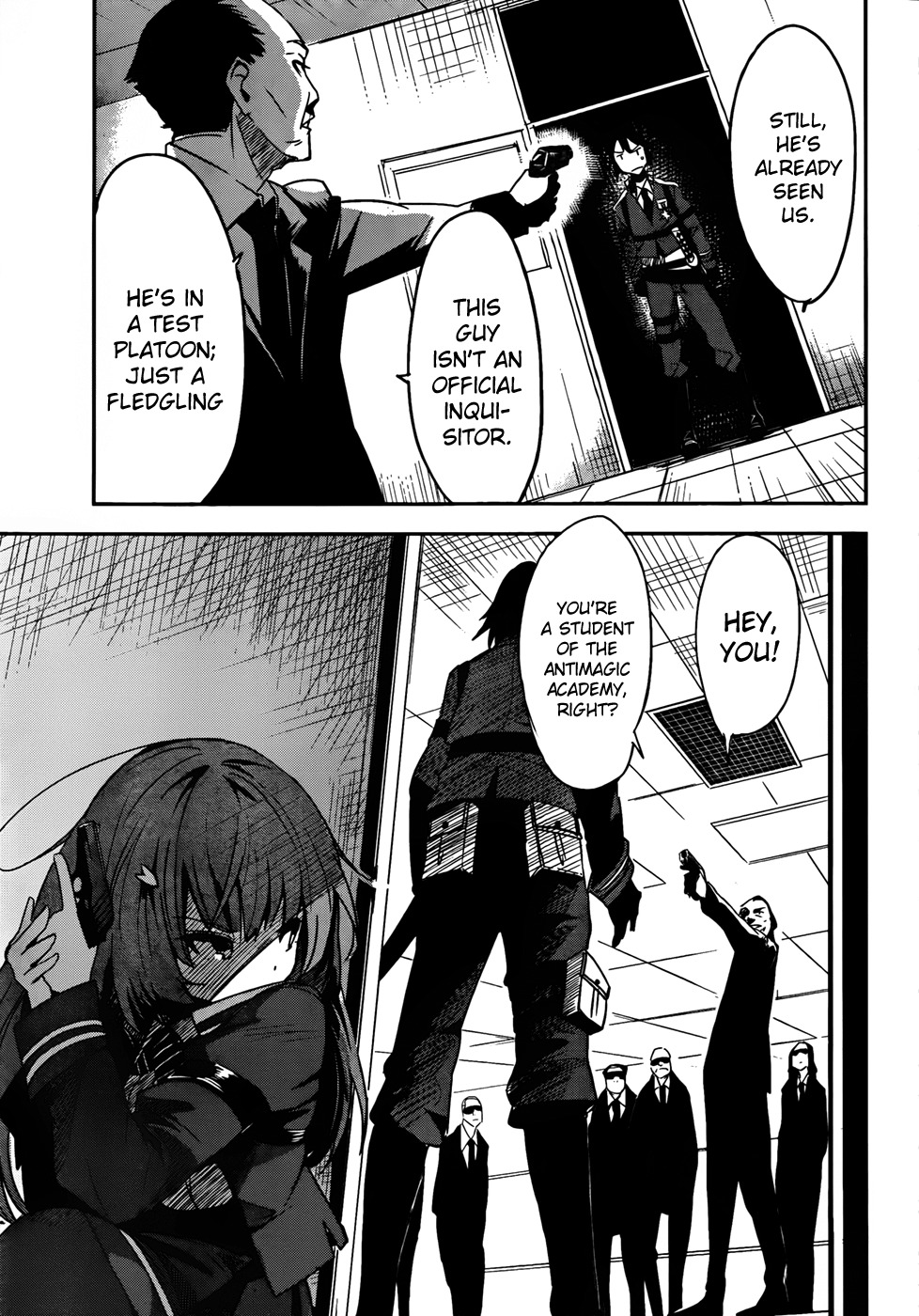 Taimadou Gakuen 35 Shiken Shoutai Chapter 2 page 8 - Chapter 2: Sally Forth! Small Fry Platoon!