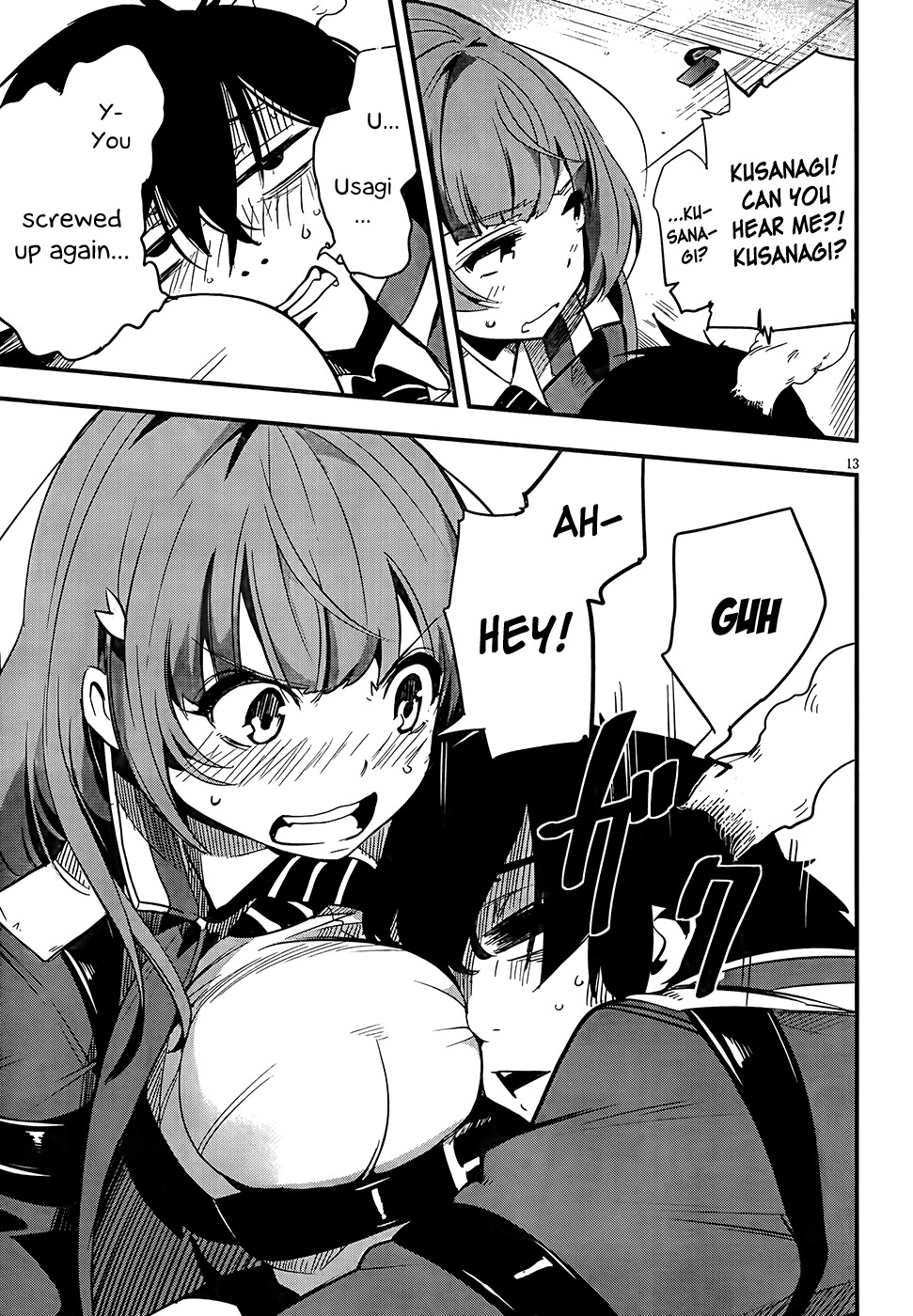 Taimadou Gakuen 35 Shiken Shoutai Chapter 4 page 12 - Chapter 4: Sally Forth! Small Fry Platoon! (Part 3)