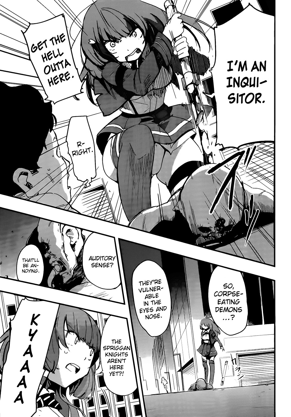 Taimadou Gakuen 35 Shiken Shoutai Chapter 9 page 8 - Chapter 9: Call of Heroes (Part 1)