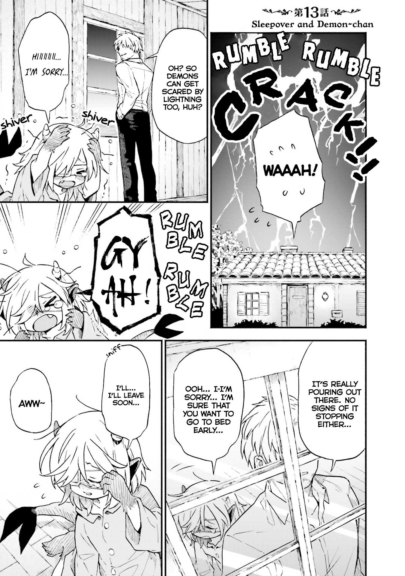 Taimashi to Akuma-chan Chapter 13 page 1 - Chapter 13: Sleepover and Demon-chan