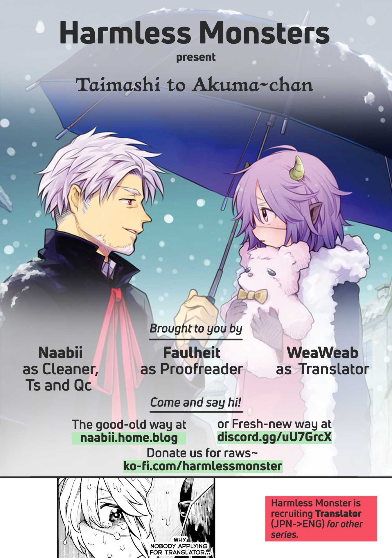 Taimashi to Akuma-chan Chapter 17 page 9 - Chapter 17: Rainfall and Demon-chan.