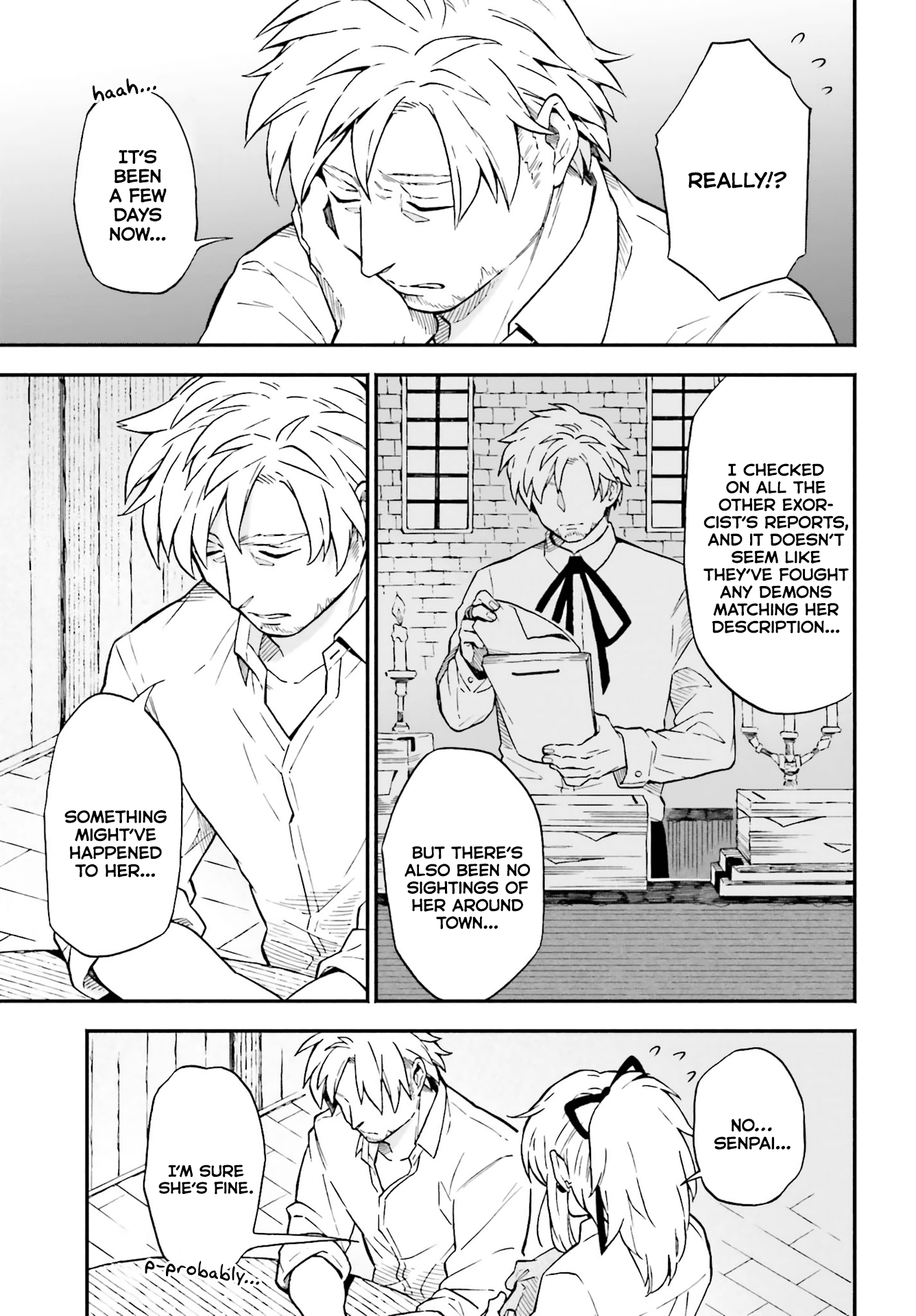 Taimashi to Akuma-chan Chapter 18 page 3 - Chapter 18: Exorcist-san and clear skies.