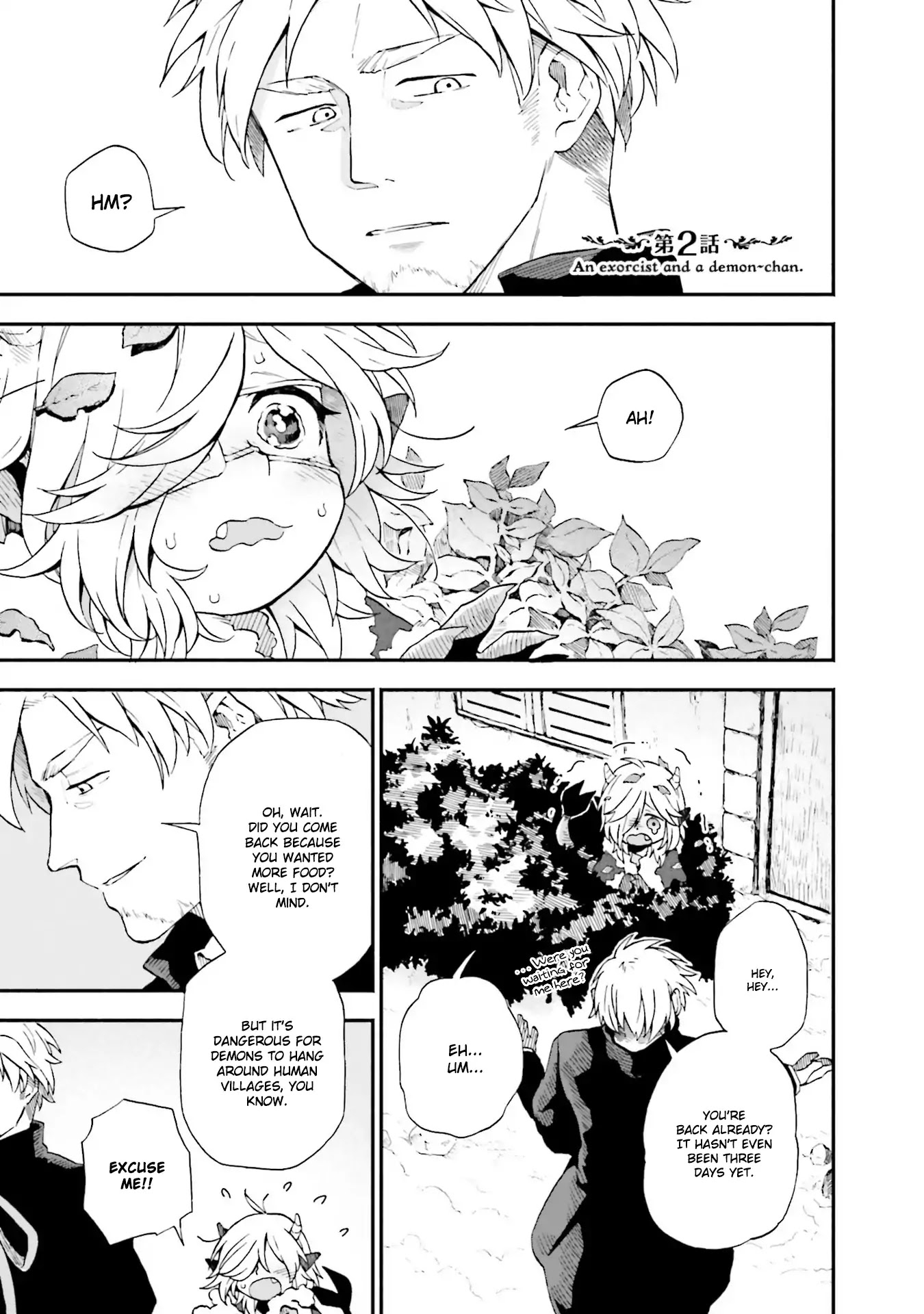 Taimashi to Akuma-chan Chapter 2 page 1 - Chapter 2: An exorcist and a demon-chan.