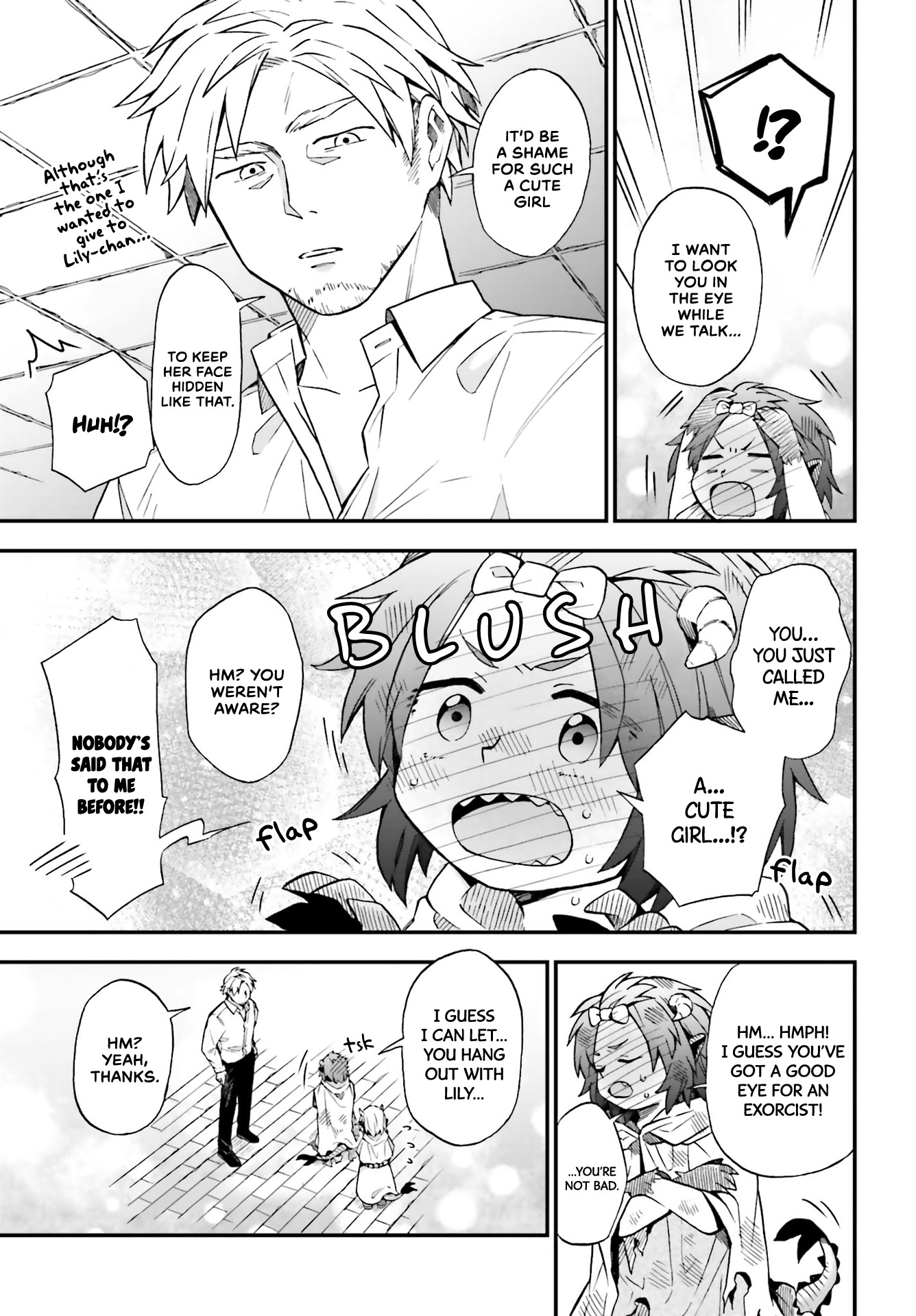 Taimashi to Akuma-chan Chapter 21 page 8 - Chapter 21: Exorcist and Demon and Demon-chan.