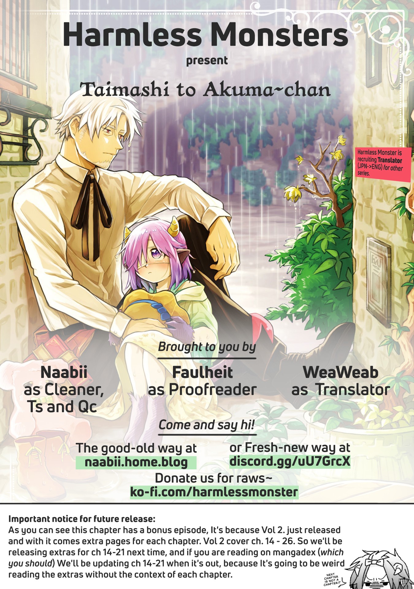 Taimashi to Akuma-chan Chapter 22 page 11 - Chapter 22: Exorcist and a Good Girl.