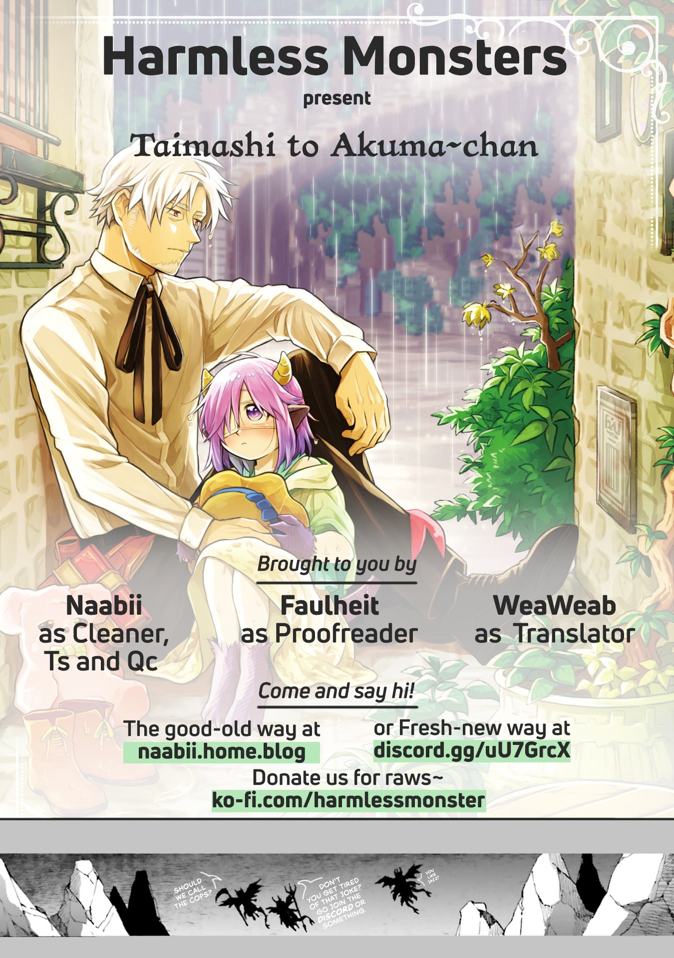 Taimashi to Akuma-chan Chapter 23 page 10 - Chapter 23: Exorcist-san, Demon-chan and Wall Slam.