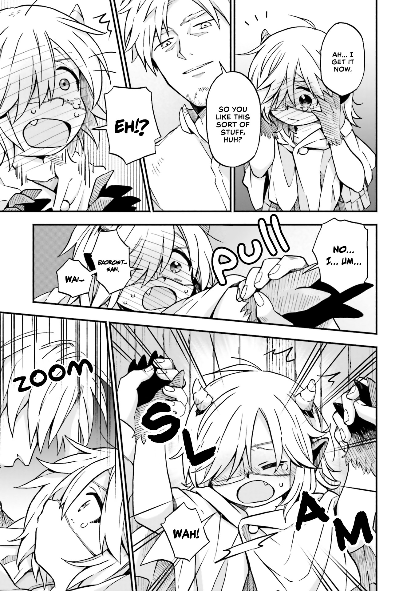 Taimashi to Akuma-chan Chapter 23 page 6 - Chapter 23: Exorcist-san, Demon-chan and Wall Slam.
