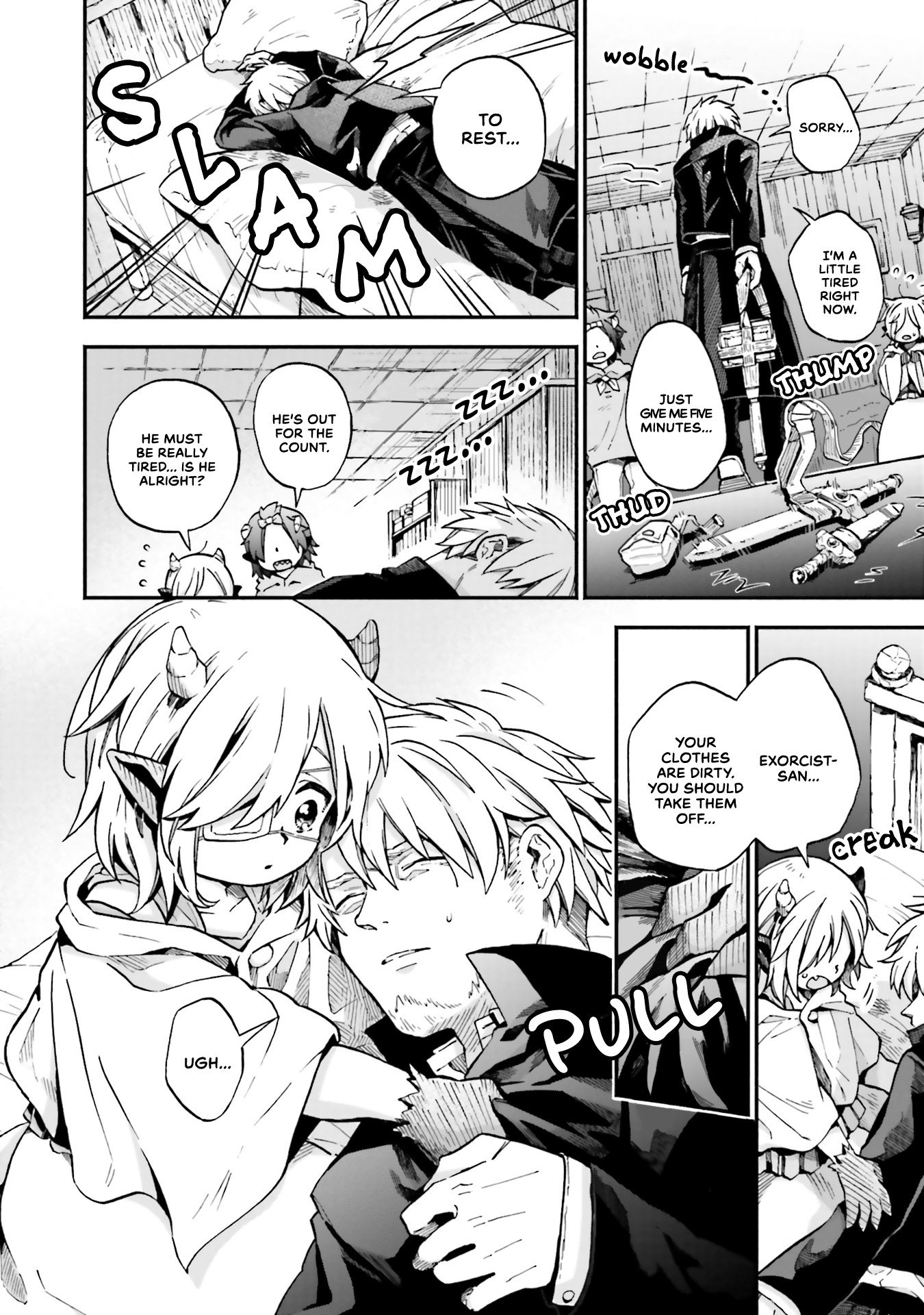 Taimashi to Akuma-chan Chapter 25 page 3 - Chapter 25: Demon-chan and sleeping Exorcist.