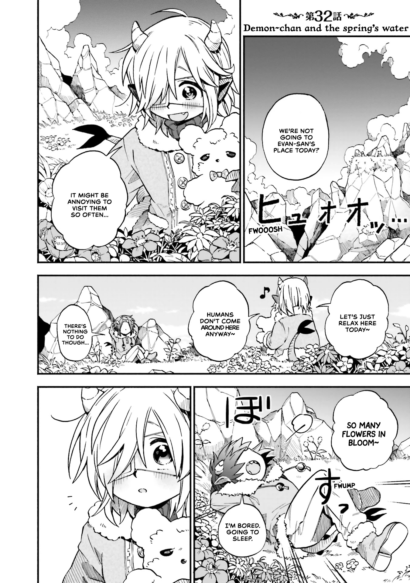 Taimashi to Akuma-chan Chapter 32 page 1 - Chapter 32: Demon-chan and the spring’s water