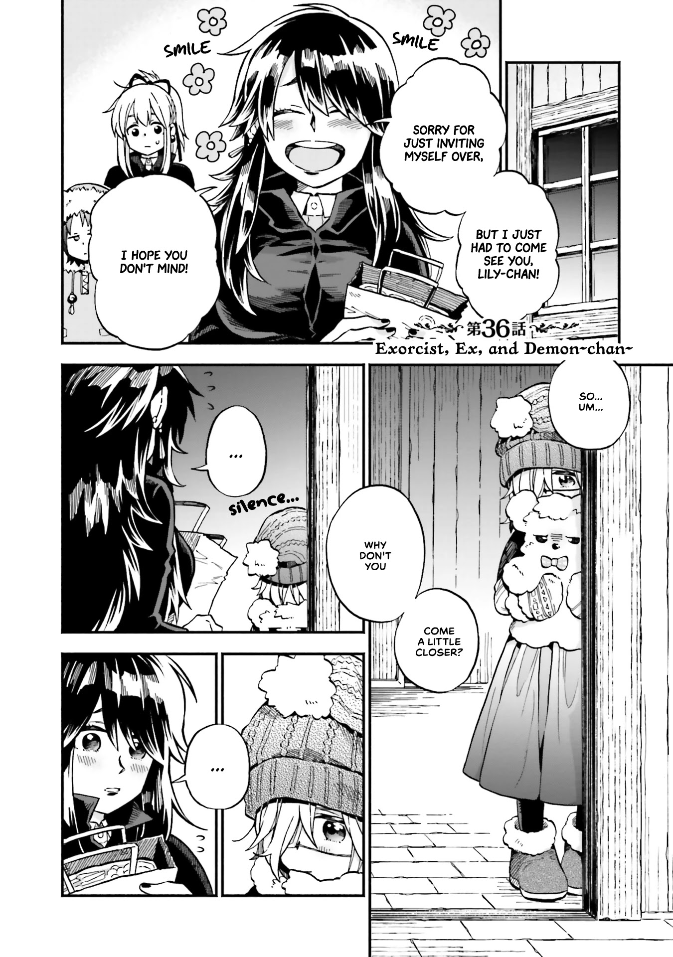 Taimashi to Akuma-chan Chapter 36 page 1 - Chapter 36: Exorcist, Ex, and Demon-chan
