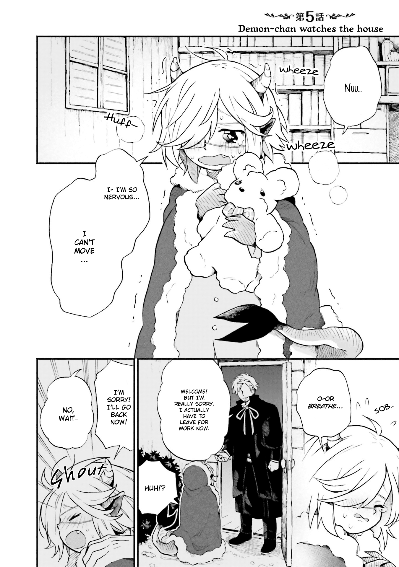 Taimashi to Akuma-chan Chapter 5 page 1 - Chapter 5 - Demon-chan watches the house