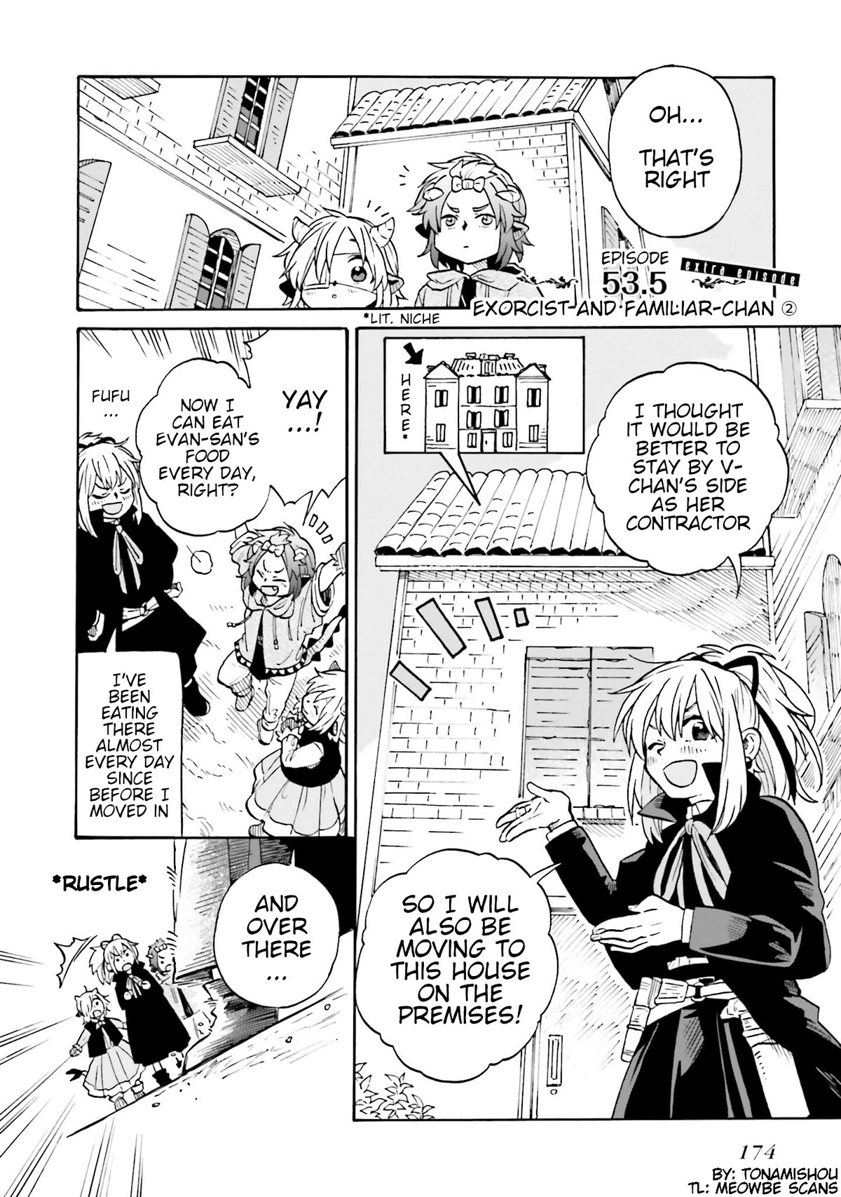 Taimashi to Akuma-chan Chapter 53.5 page 1 - Chapter 53.5: Exorcist and Familiar-chan 2 [END]