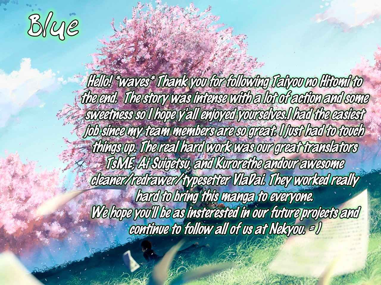 Taiyou no Hitomi Chapter 7 page 29 - Chapter 7: Final chapter:For you, a lifetimes love