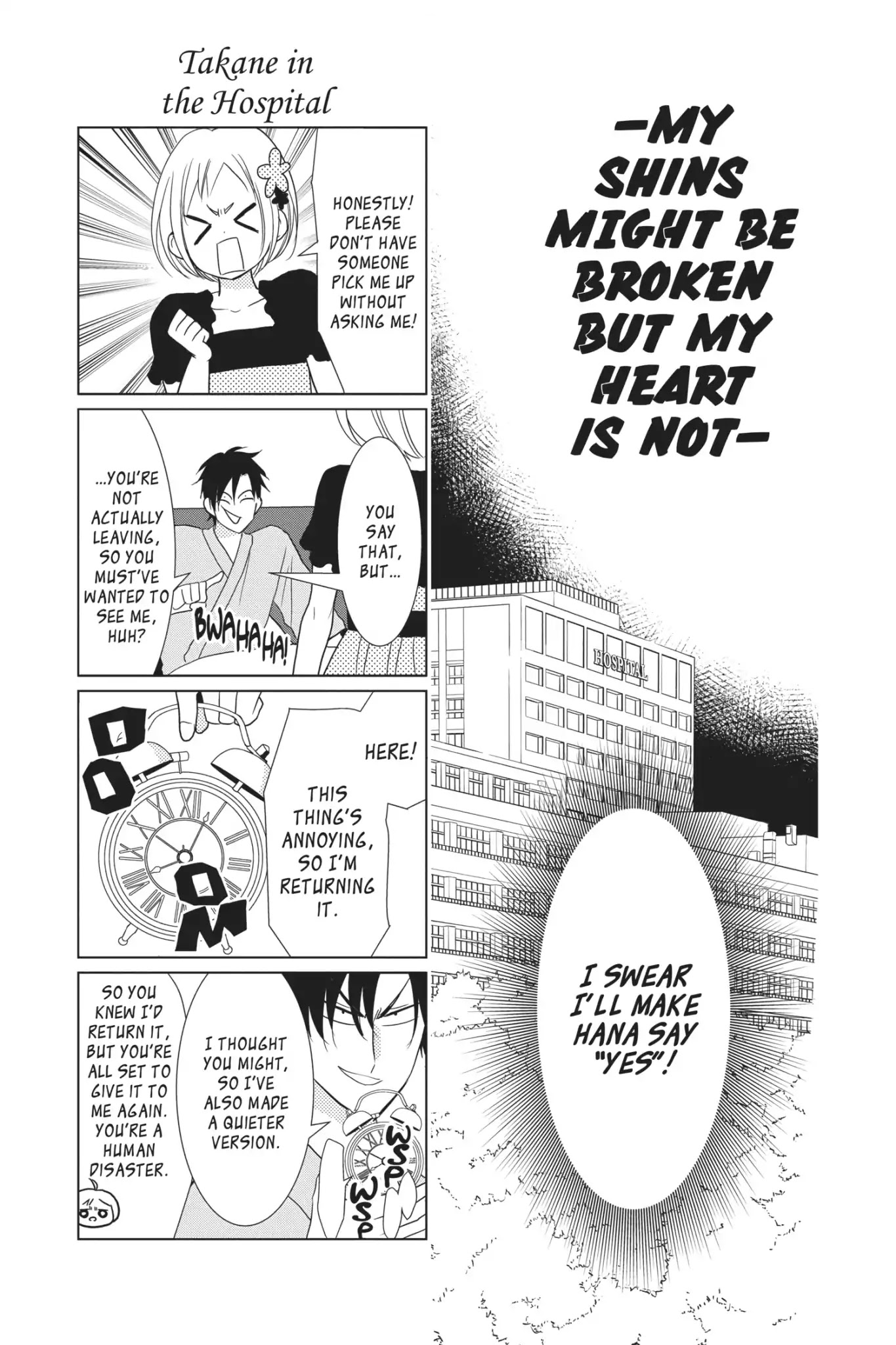Takane to Hana Chapter 66.5 page 1 - My Shins Might Be Broken but My Heart is Not