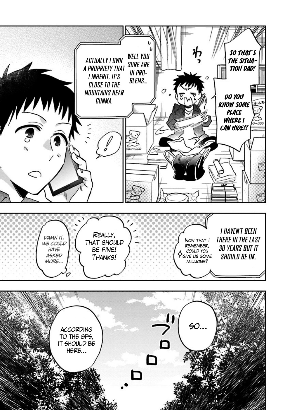 Takarakuji de 40-oku Atattandakedo Isekai ni Ijuu Suru Chapter 1 page 4 - Chapter 1: There's another world at the end of the corridor?