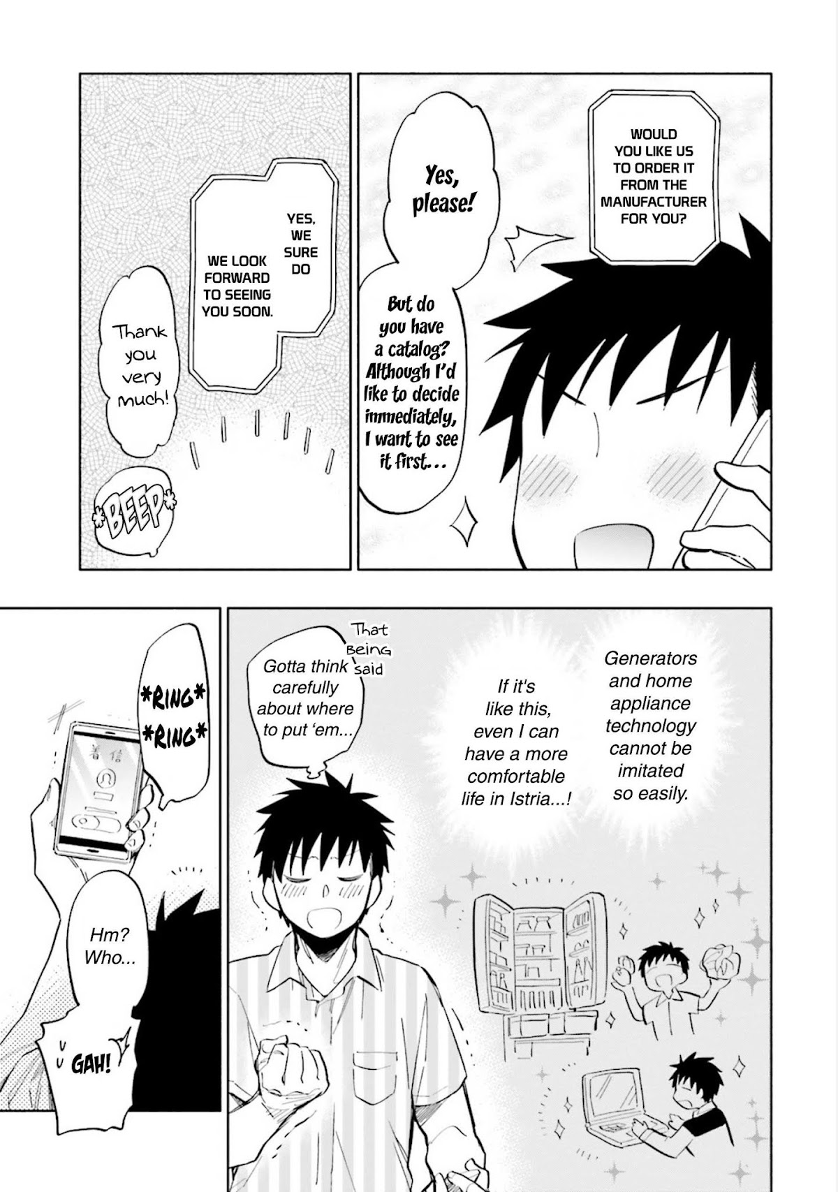 Takarakuji de 40-oku Atattandakedo Isekai ni Ijuu Suru Chapter 13 page 17 - Chapter 13: "Mochi wa Mochiya"