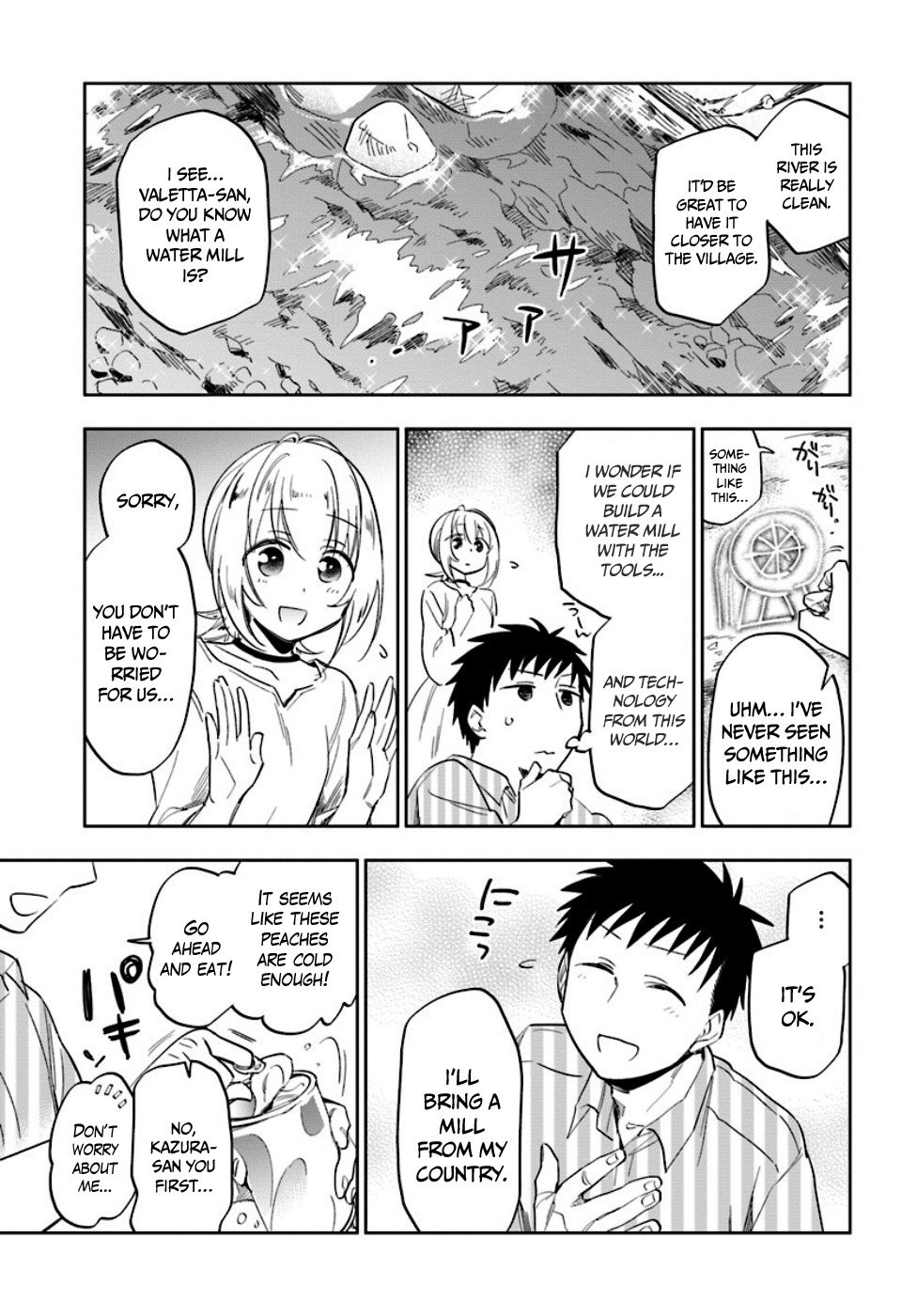 Takarakuji de 40-oku Atattandakedo Isekai ni Ijuu Suru Chapter 2 page 14 - Chapter 2: Building the water mill