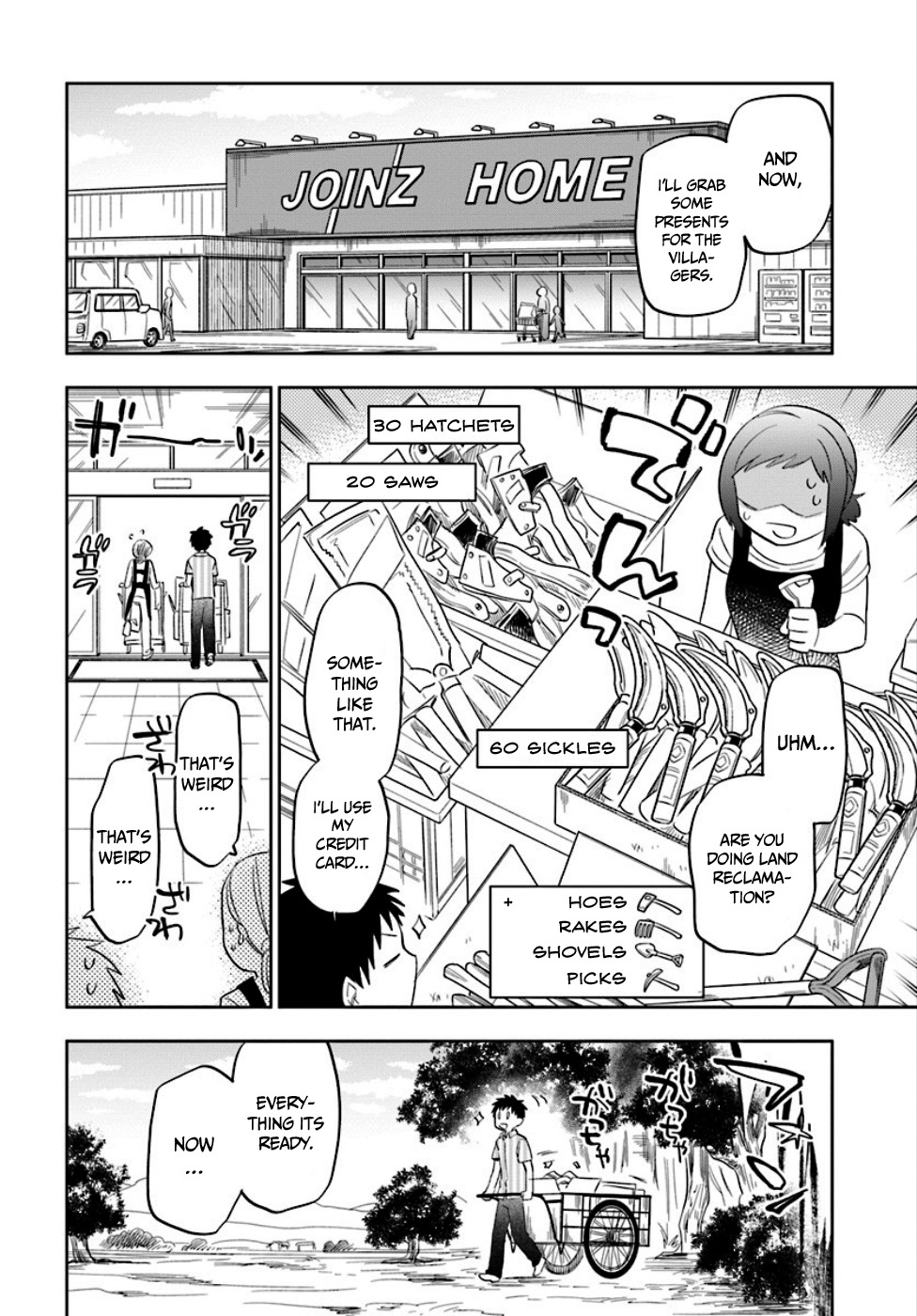 Takarakuji de 40-oku Atattandakedo Isekai ni Ijuu Suru Chapter 2 page 17 - Chapter 2: Building the water mill