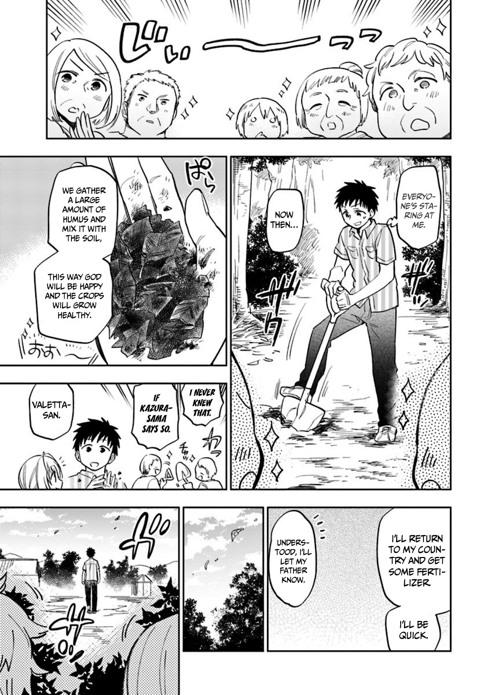 Takarakuji de 40-oku Atattandakedo Isekai ni Ijuu Suru Chapter 3 page 15 - Chapter 3: Working in the potatoes farm