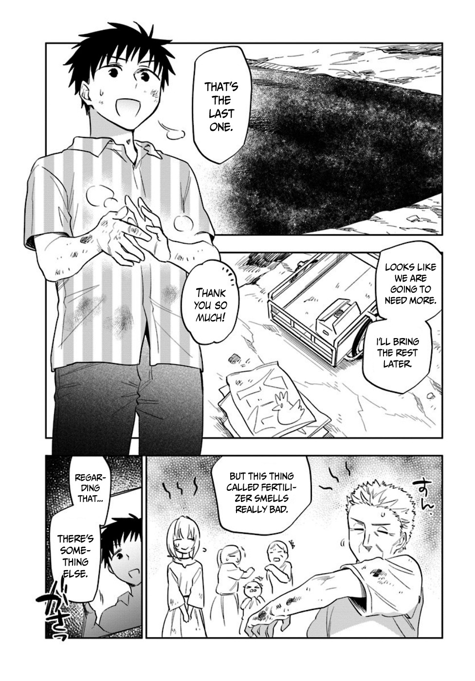 Takarakuji de 40-oku Atattandakedo Isekai ni Ijuu Suru Chapter 3 page 25 - Chapter 3: Working in the potatoes farm