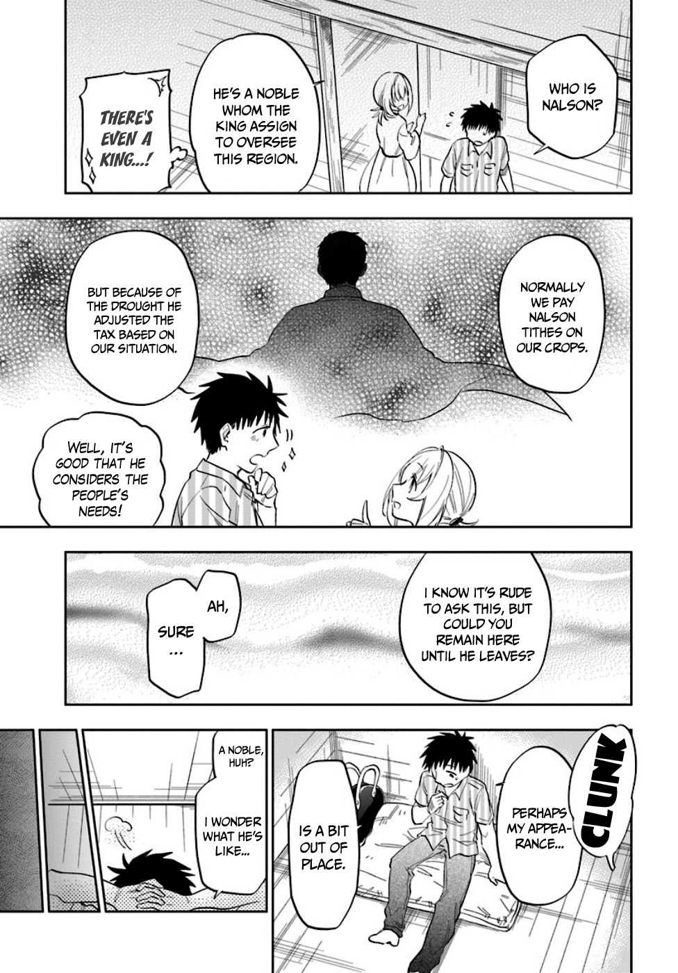 Takarakuji de 40-oku Atattandakedo Isekai ni Ijuu Suru Chapter 3 page 5 - Chapter 3: Working in the potatoes farm