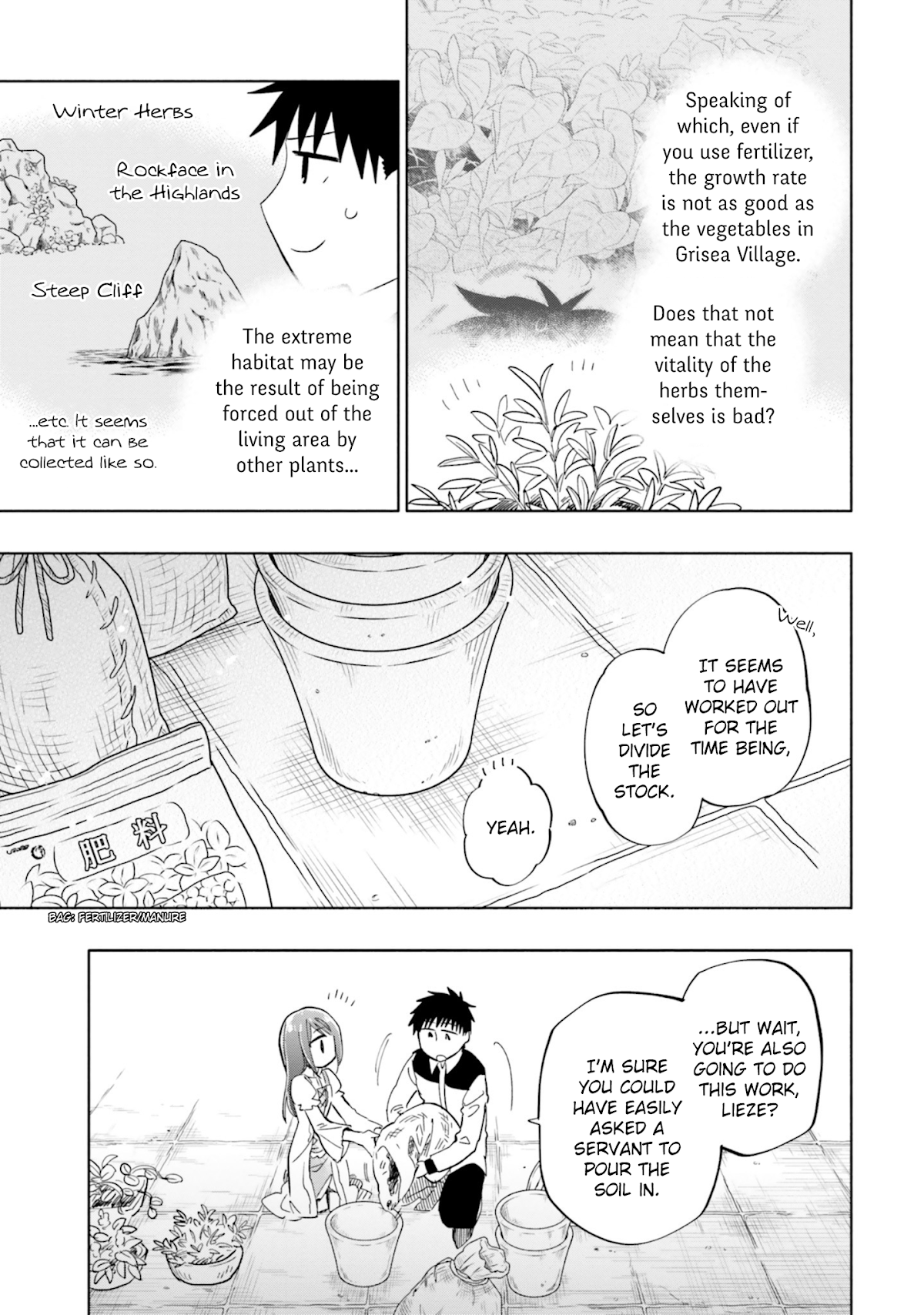 Takarakuji de 40-oku Atattandakedo Isekai ni Ijuu Suru Chapter 38 page 10 - Chapter 38: Making Medicine