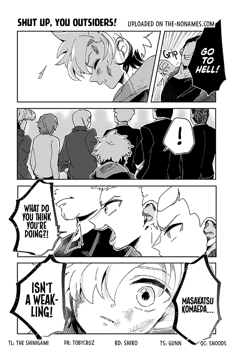 Takasugi’s Tiny Delinquent Hero Chapter 191 page 1 - Chapter 191: Shut Up, You Outsiders!