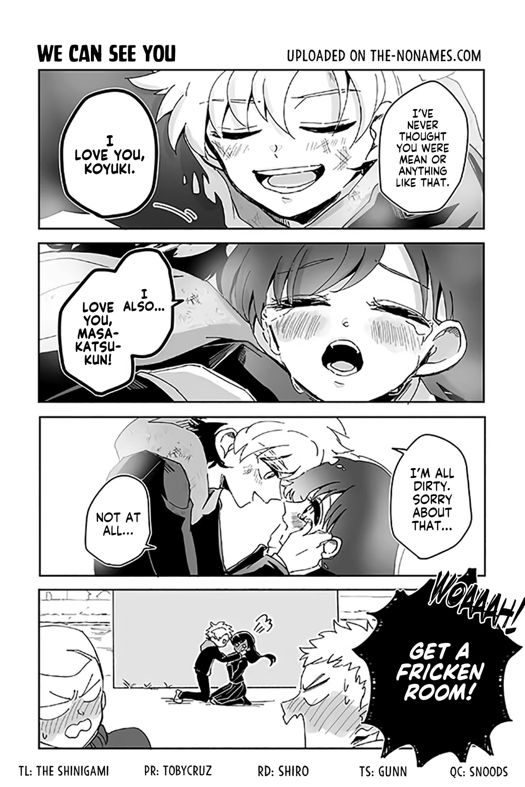 Takasugi’s Tiny Delinquent Hero Chapter 198 page 1 - Chapter 198: We Can See You