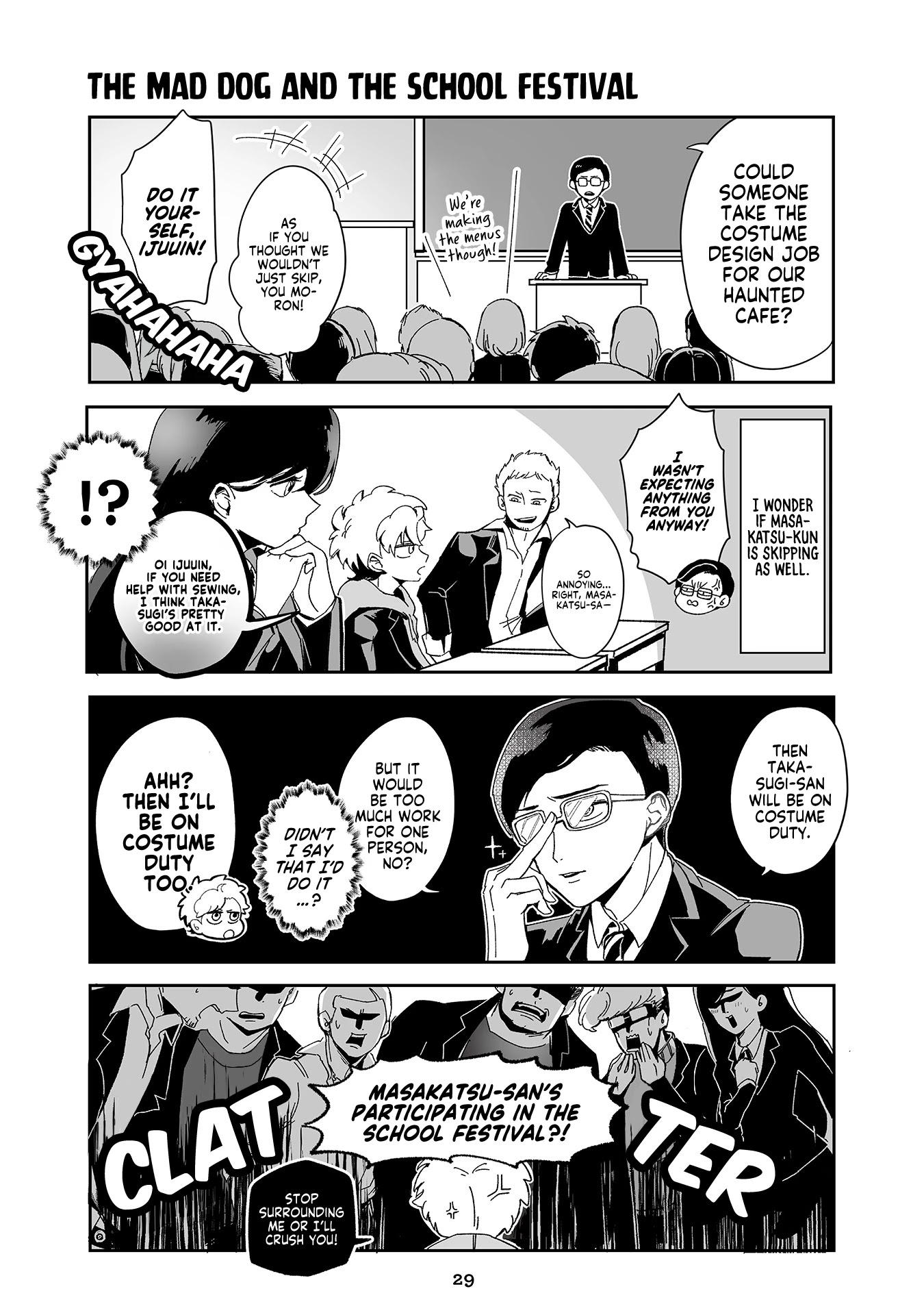 Takasugi’s Tiny Delinquent Hero Chapter 24 page 2 - Chapter 24: The Mad Dog and The School Festival