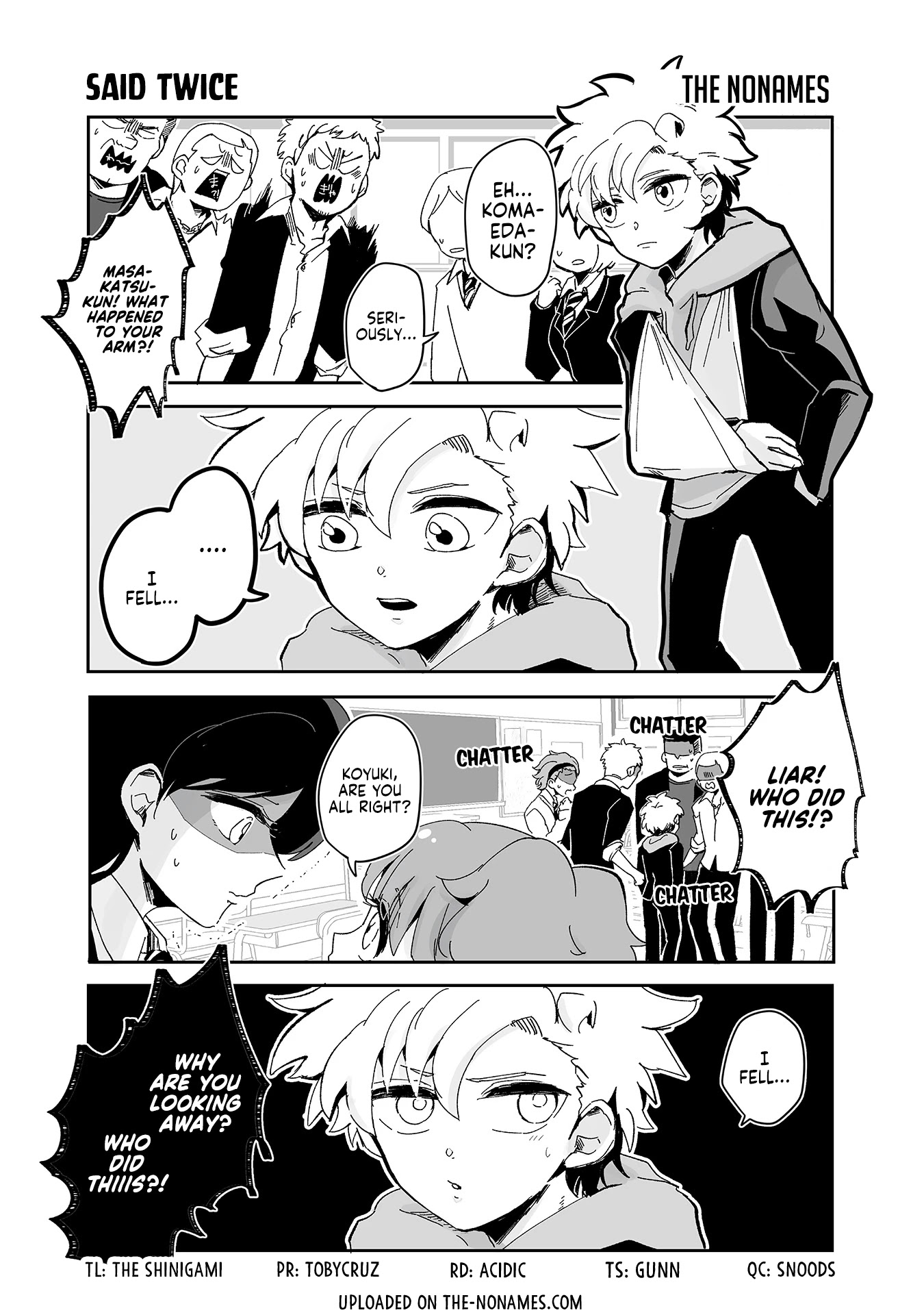 Takasugi’s Tiny Delinquent Hero Chapter 86 page 1 - Chapter 86: Said Twice