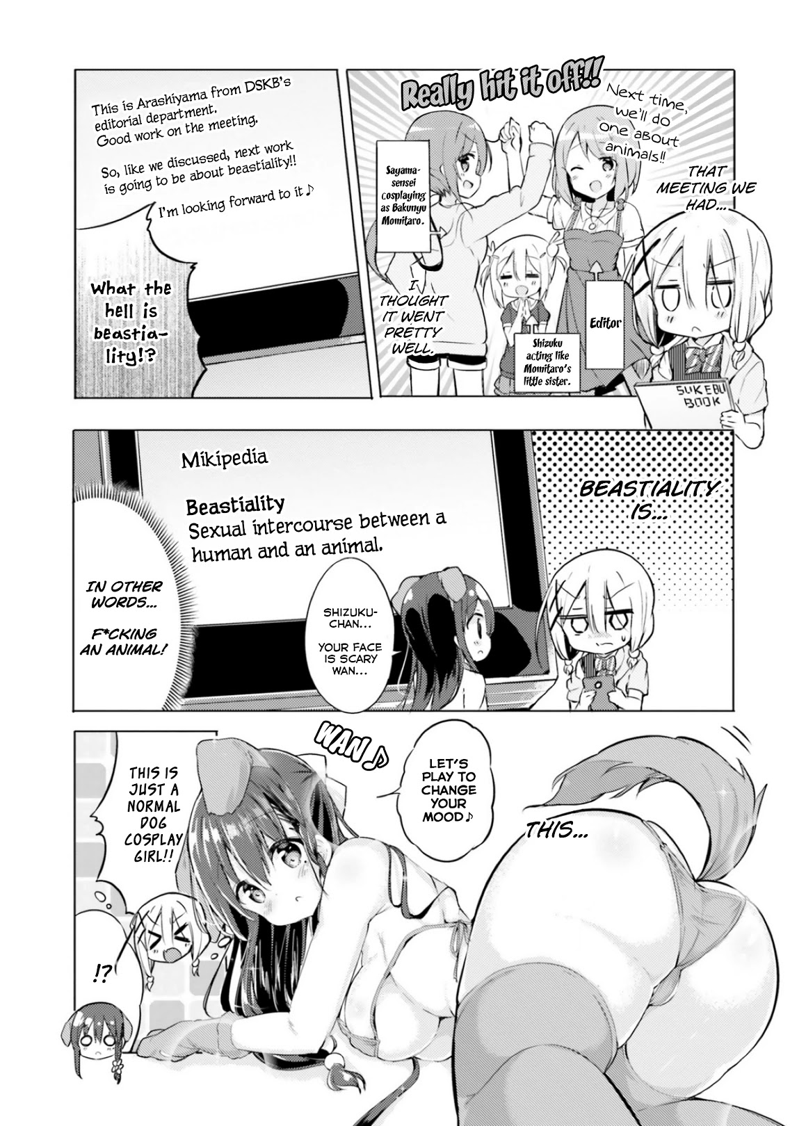 Take Off Your Clothes For Me! Chapter 10 page 3 - Chapter 10: Wan wan♪ Pyon Pyon♪ Buhihi♪ Ahyiii~♡