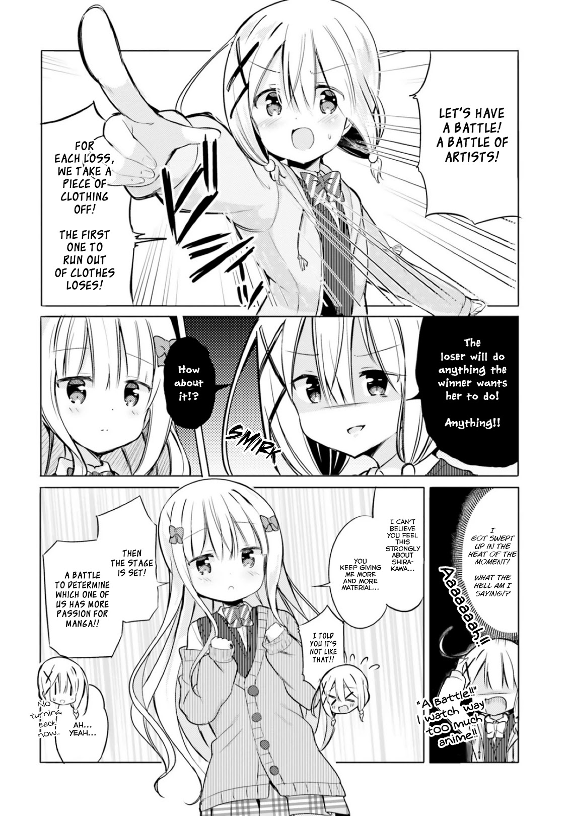 Take Off Your Clothes For Me! Chapter 6 page 10 - Chapter 6: The battle at the top! Loli VS Loli(?) I've already graduated from a randoseru 3 years ago!!