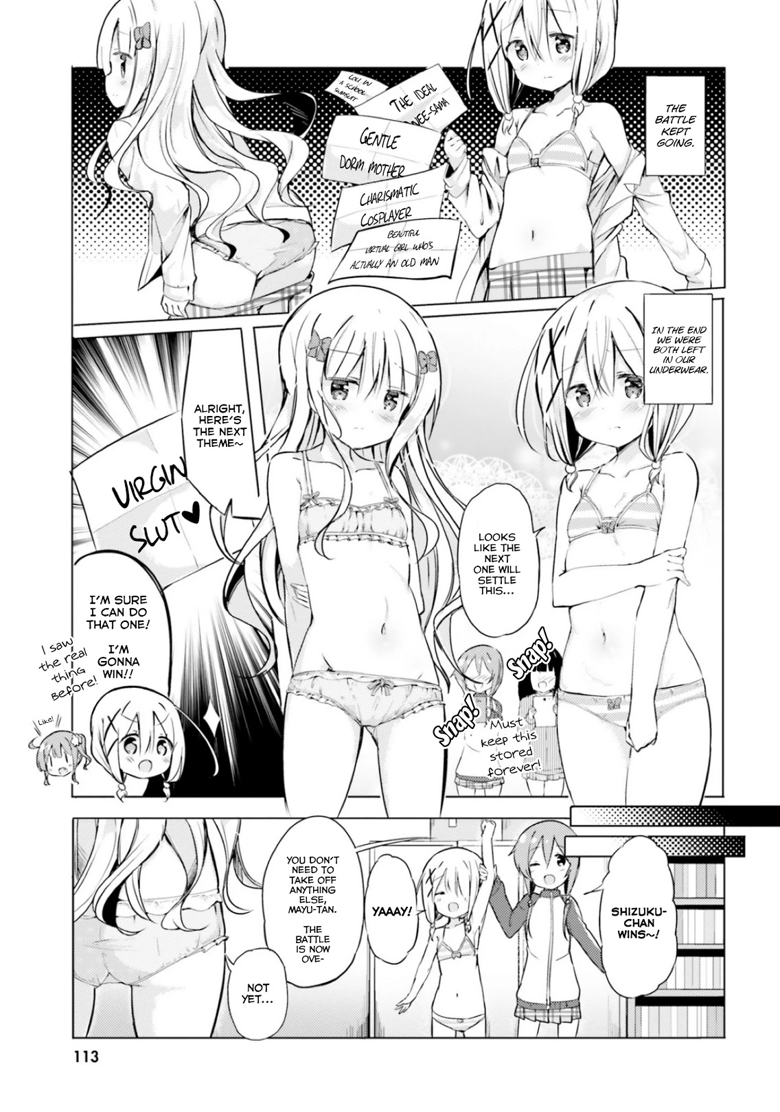 Take Off Your Clothes For Me! Chapter 6 page 13 - Chapter 6: The battle at the top! Loli VS Loli(?) I've already graduated from a randoseru 3 years ago!!