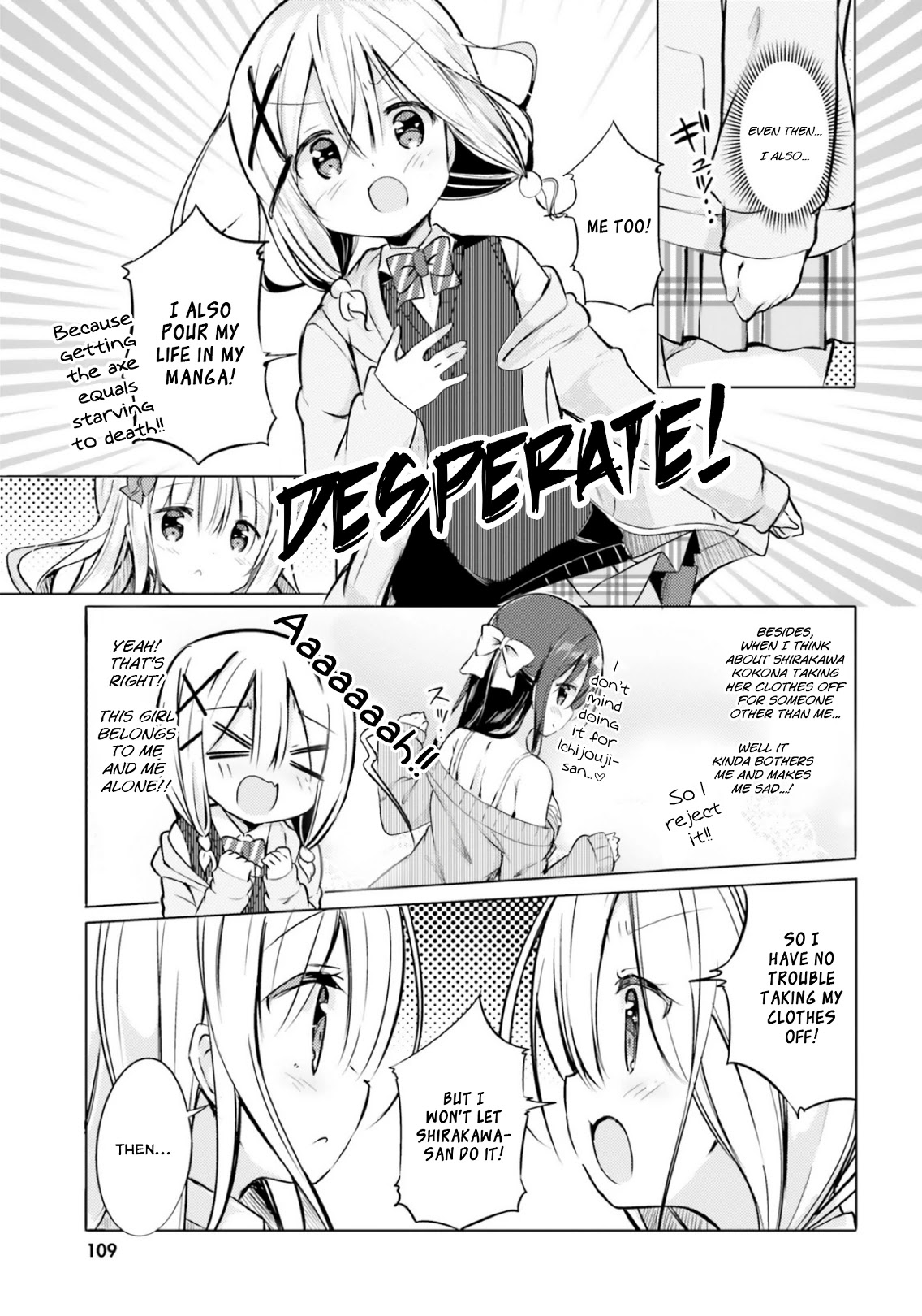 Take Off Your Clothes For Me! Chapter 6 page 9 - Chapter 6: The battle at the top! Loli VS Loli(?) I've already graduated from a randoseru 3 years ago!!