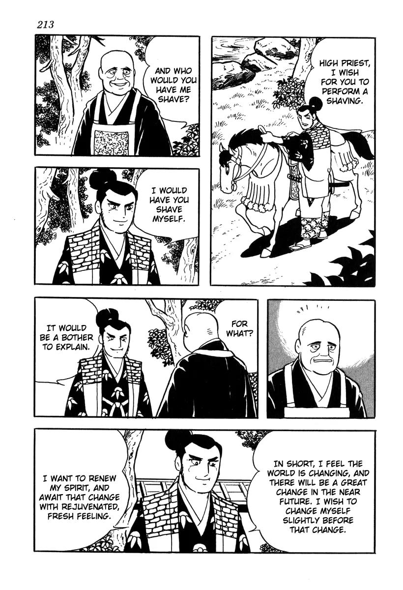 Takeda Shingen (YOKOYAMA Mitsuteru) Chapter 44 page 11 - Chapter 44: Harunobu Shaves His Hair