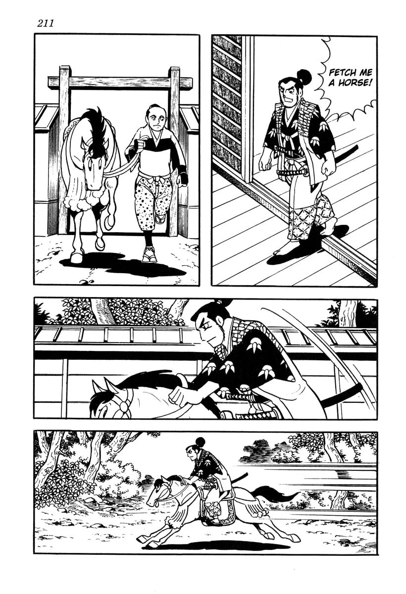 Takeda Shingen (YOKOYAMA Mitsuteru) Chapter 44 page 9 - Chapter 44: Harunobu Shaves His Hair