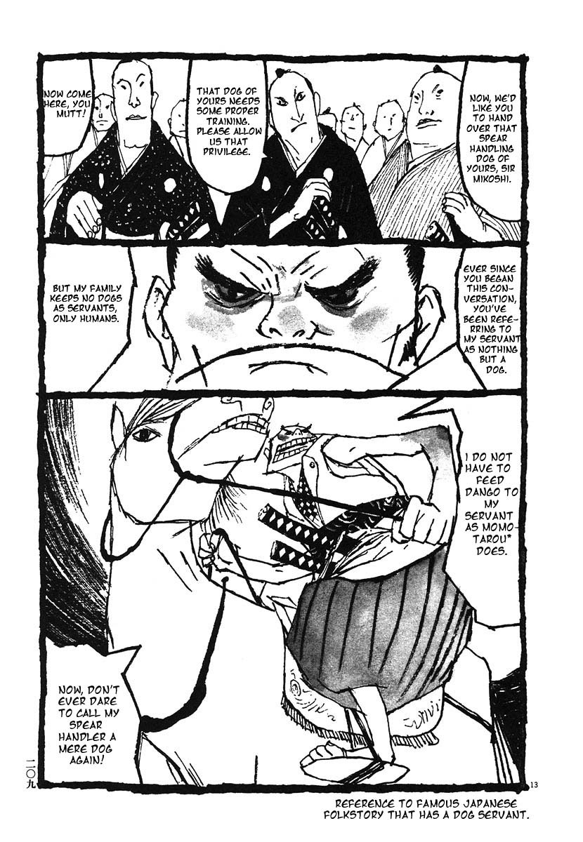 Takemitsu Zamurai Chapter 10.5 page 13 - Chapter 10.5: Bonus: The Spear Handler Genji