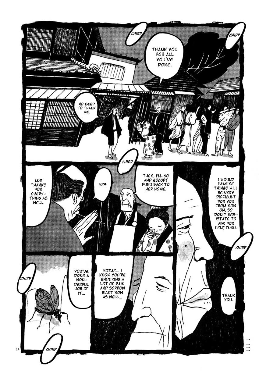 Takemitsu Zamurai Chapter 26 page 14 - Chapter 26: The Aftermath of Tsunegorou's Death