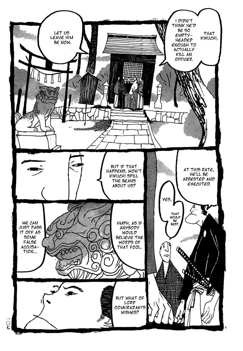 Takemitsu Zamurai Chapter 26 page 9 - Chapter 26: The Aftermath of Tsunegorou's Death