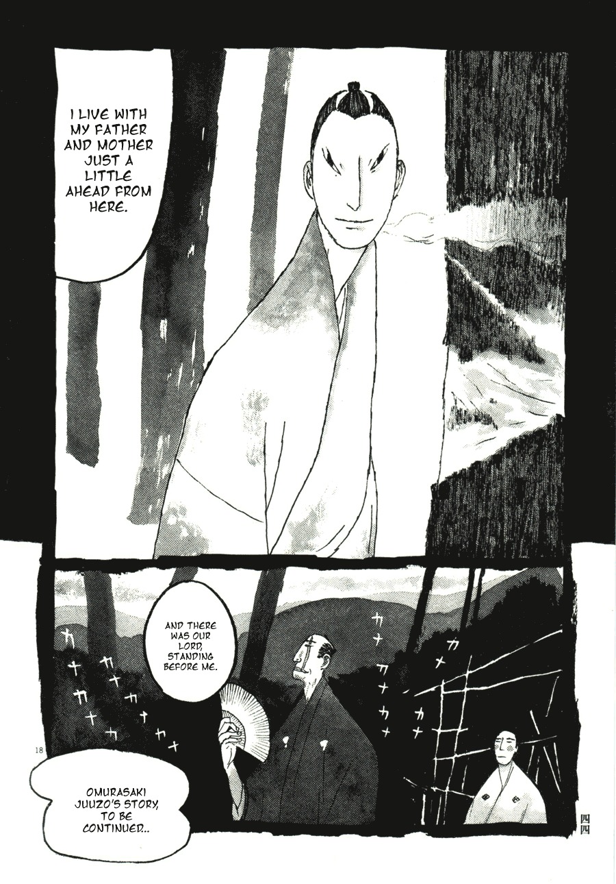 Takemitsu Zamurai Chapter 32 page 18 - Chapter 32: Omurasaki Juuzo's Long Story (Part 1)