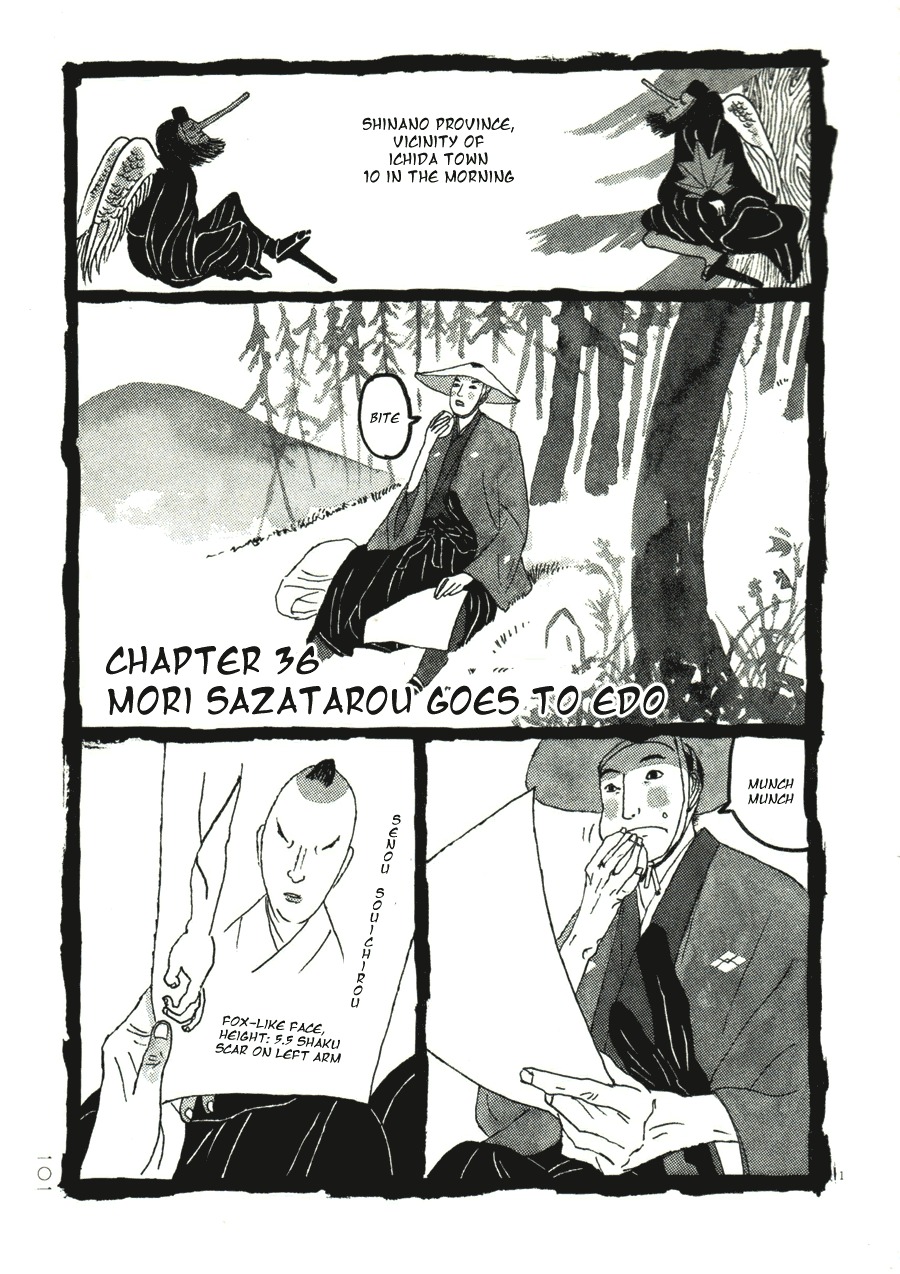Takemitsu Zamurai Chapter 36 page 1 - Chapter 36: Mori Sazatarou Goes To Edo