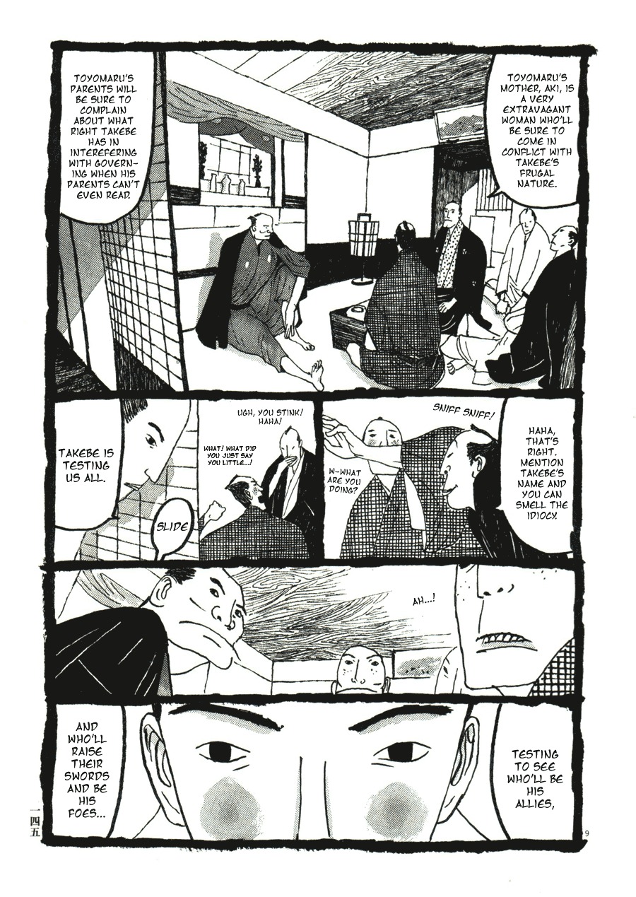 Takemitsu Zamurai Chapter 38 page 9 - Chapter 38: Circumstances of their Home