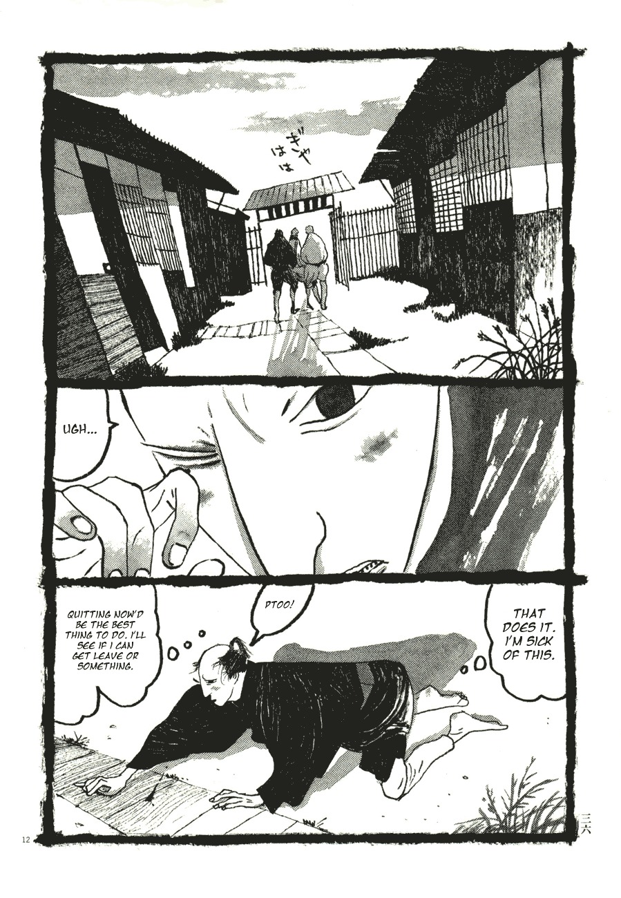Takemitsu Zamurai Chapter 52 page 12 - Chapter 52: The Loyal Dog Barks at the Setting Sun