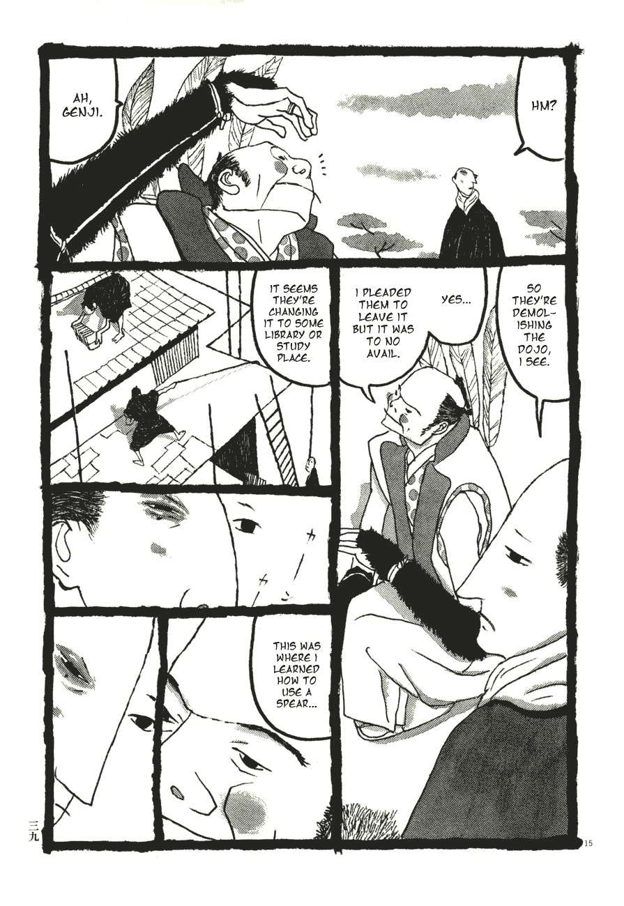 Takemitsu Zamurai Chapter 52 page 15 - Chapter 52: The Loyal Dog Barks at the Setting Sun