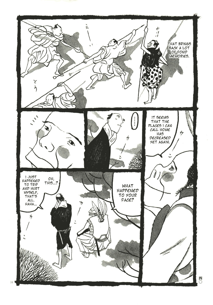 Takemitsu Zamurai Chapter 52 page 16 - Chapter 52: The Loyal Dog Barks at the Setting Sun