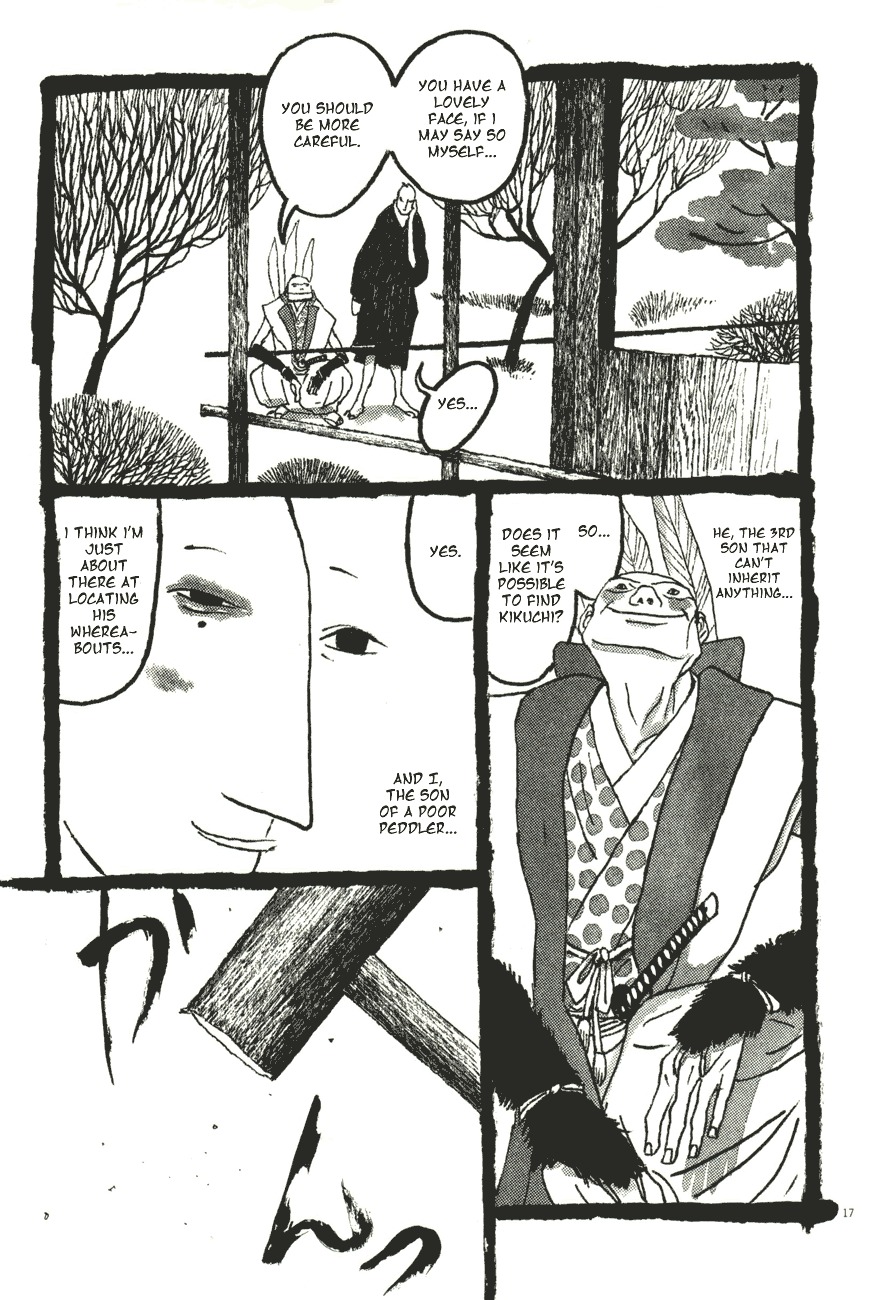 Takemitsu Zamurai Chapter 52 page 17 - Chapter 52: The Loyal Dog Barks at the Setting Sun